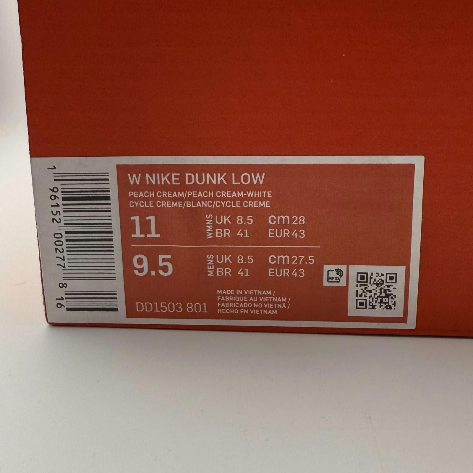 Nike og box Nike Dunk Peach Cream 9.5 Used OG Box D2380 Size US 9.5 / EU 42-43 - 9 Thumbnail