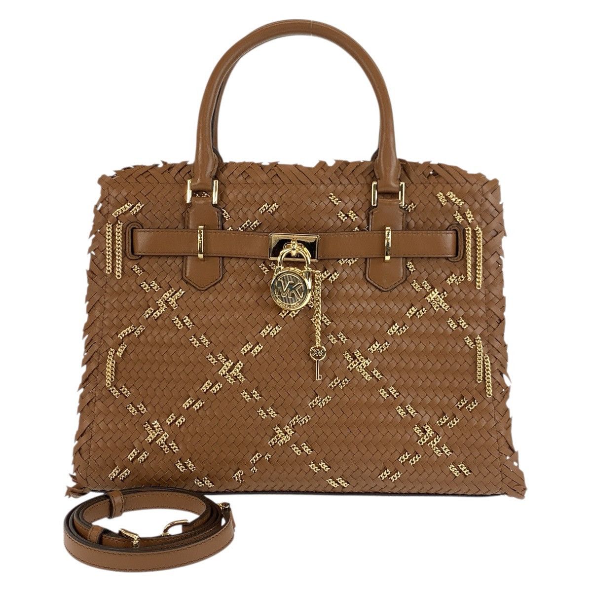 Michael Kors Michael Kors Michael Kors Hamilton Satchel Leather 2way bag Leather Handbag DUTY FREE for USA Size ONE SIZE - 1 Thumbnail