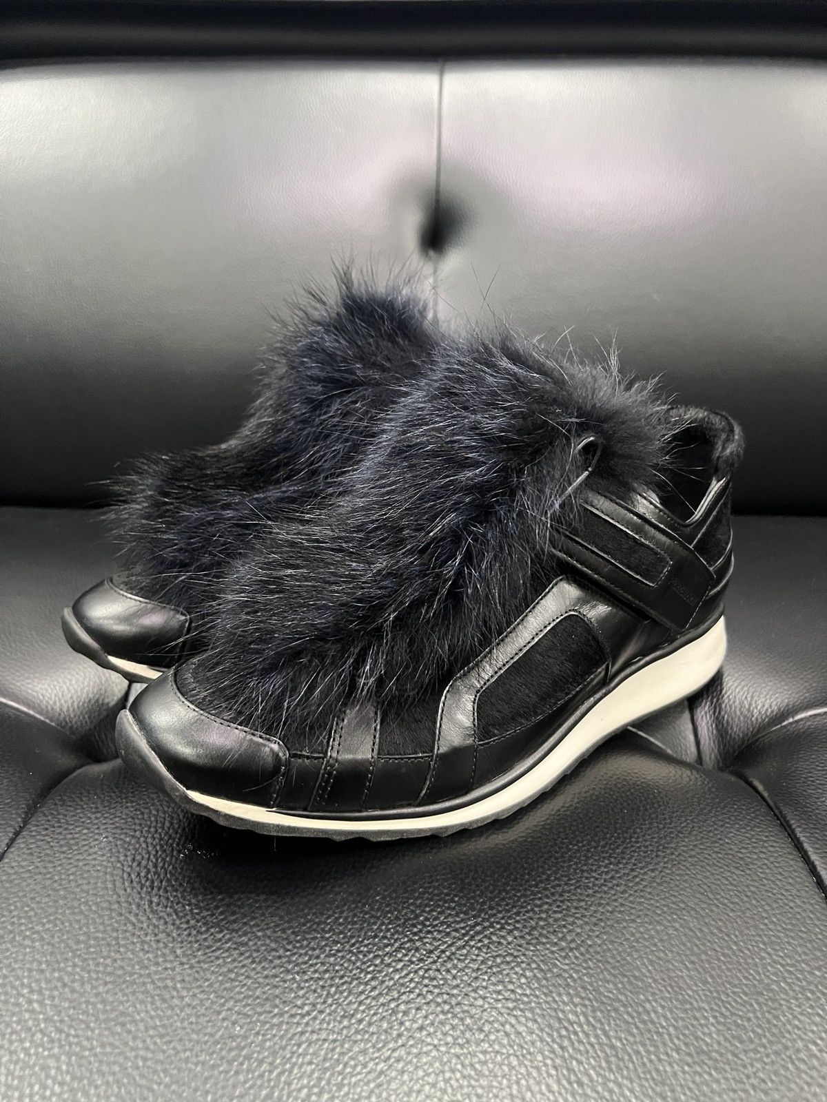 Pierre Hardy Pierre Hardy Fur & Haircalf Sneakers Size US 9 / IT 39 - 1 Thumbnail