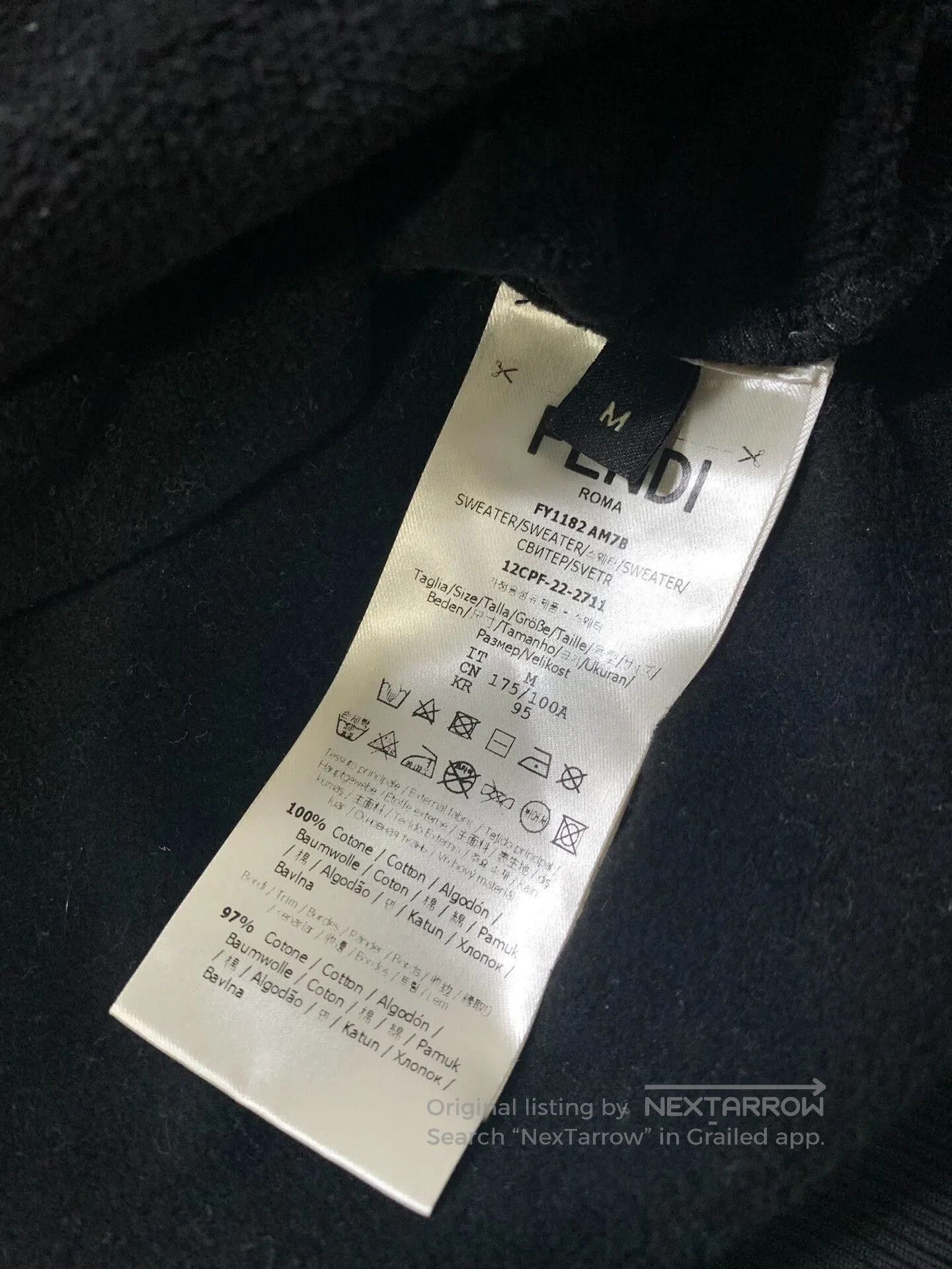 Fendi FENDI Double F Arm Pocket Sweatshirt. Size US M / EU 48-50 / 2 - 4 Thumbnail