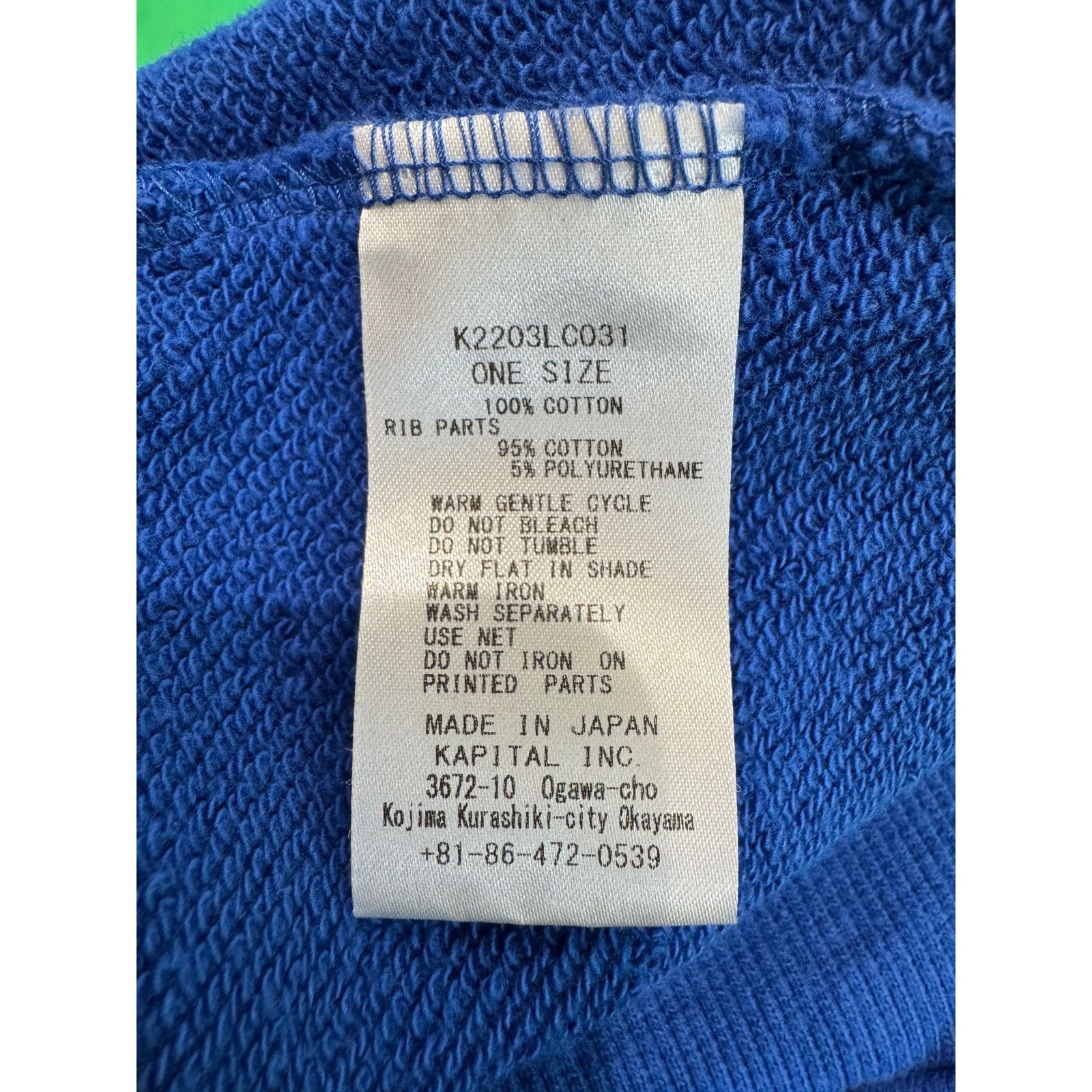 Kapital Kapital Kountry Blue & Red Crewneck Size ONE SIZE - 8 Thumbnail
