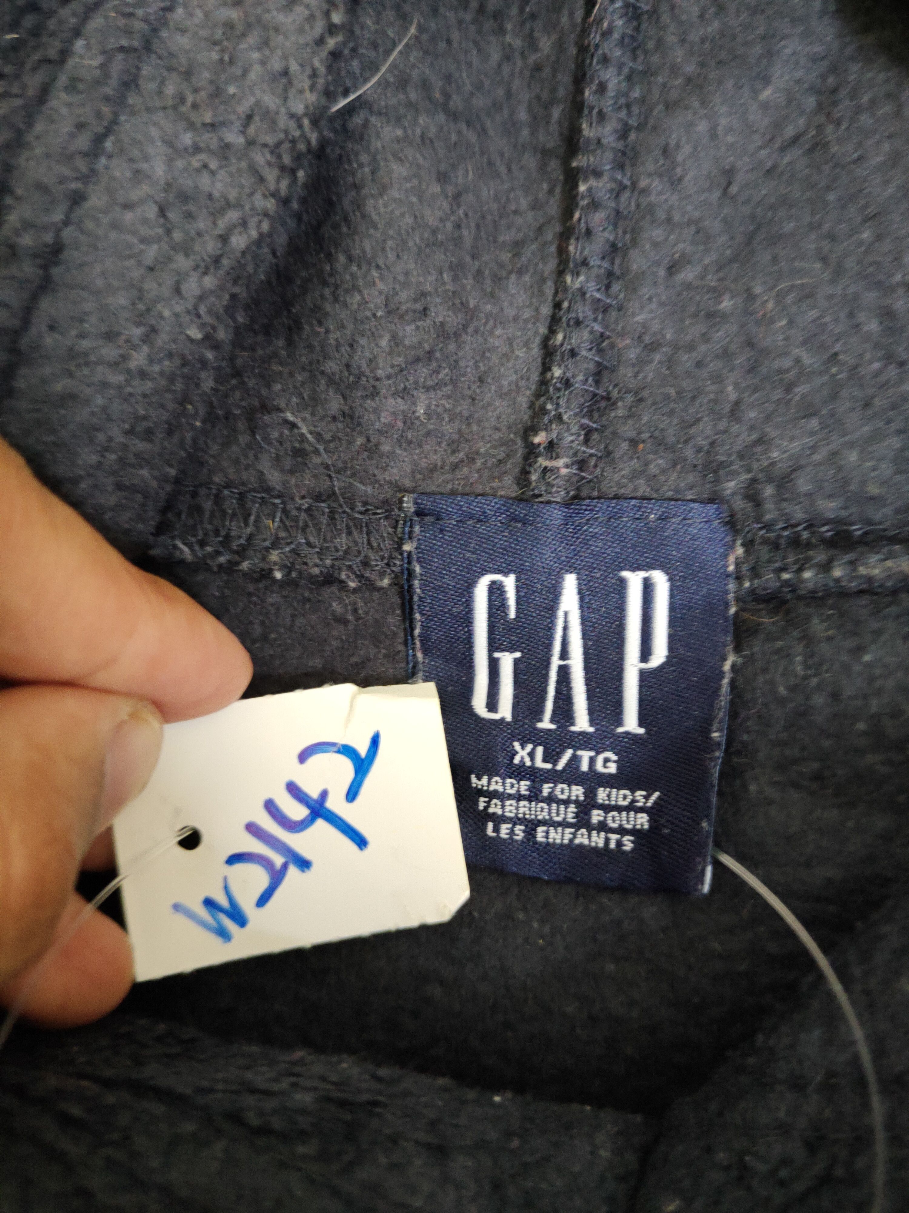 Gap × Vintage Gap for kids Navy Wool Hoodie Sweatshirts #W2142 Size XS / US 0-2 / IT 36-38 - 12 Thumbnail