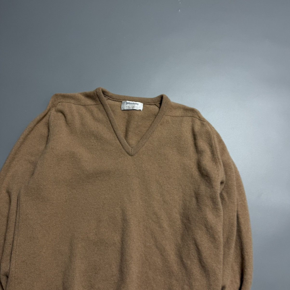 Johnstons Of Elgin Vintage Sweater Johnstons LambsWool Size US L / EU 52-54 / 3 - 5 Thumbnail