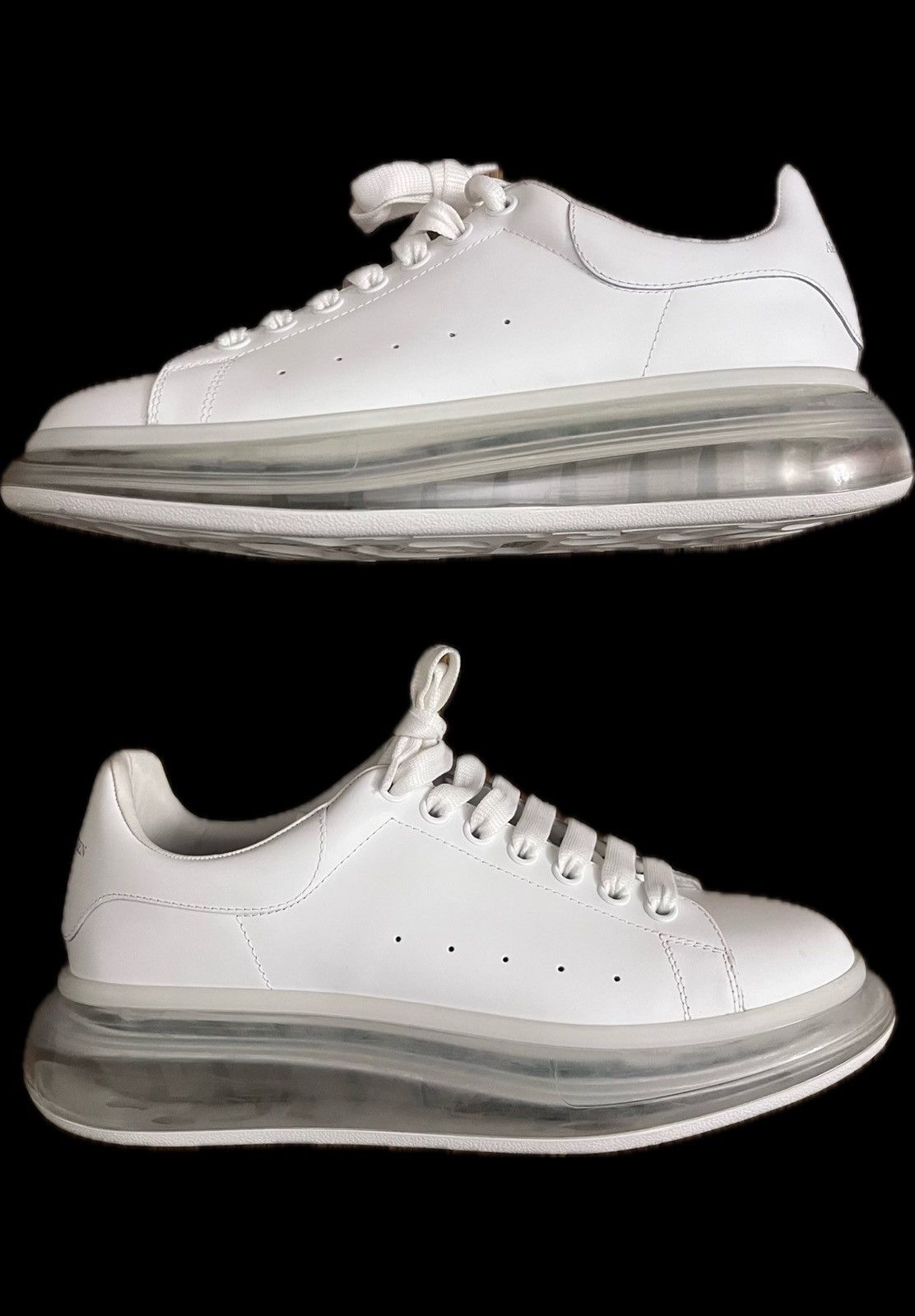 Alexander McQueen Alexander McQueen Oversized Sneakers White Clear Sole EU 43 Size US 10 / EU 43 - 6 Thumbnail