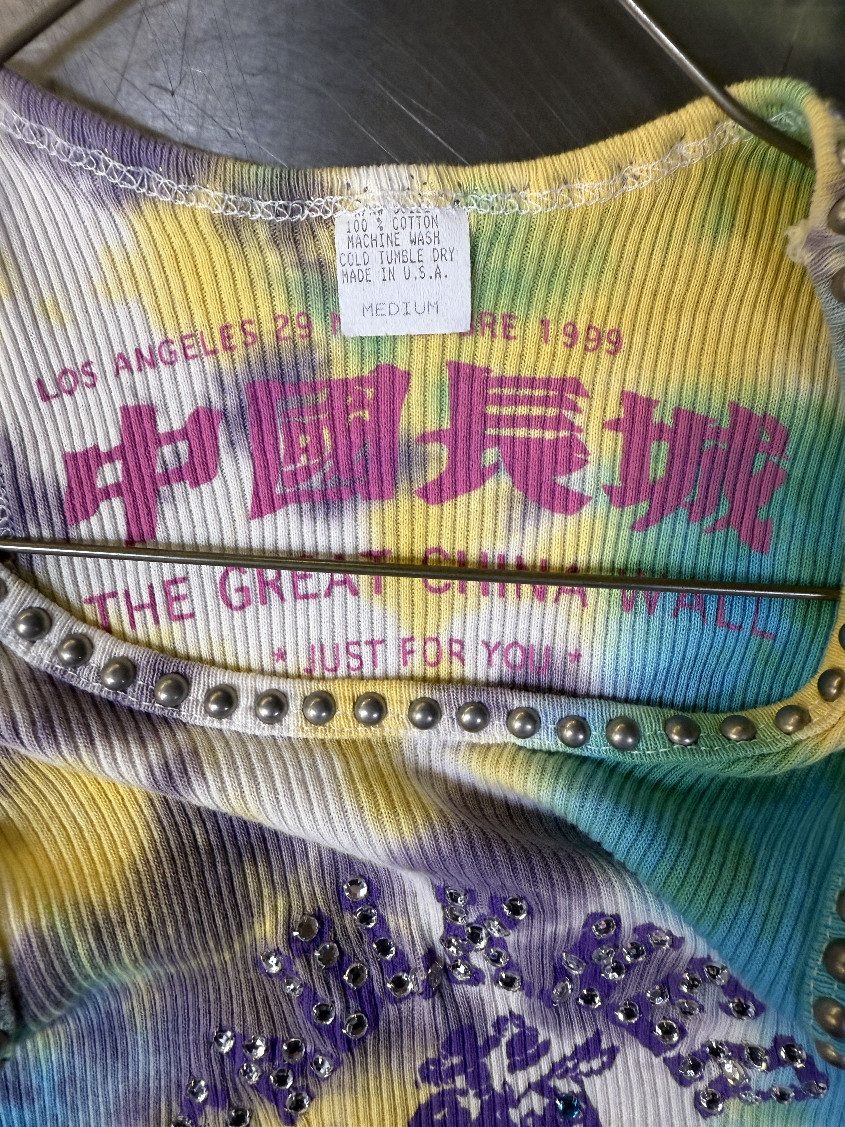 The Great China Wall Great China Wall x Hot Mess Tie Dye Studded Tank Top Size M / US 6-8 / IT 42-44 - 3 Thumbnail