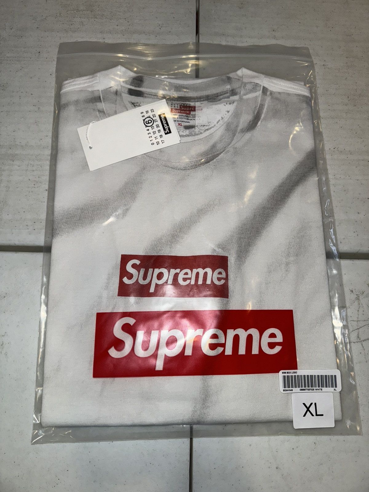 Supreme Supreme MM6 Maison Margiela Box Logo Tee | Grailed