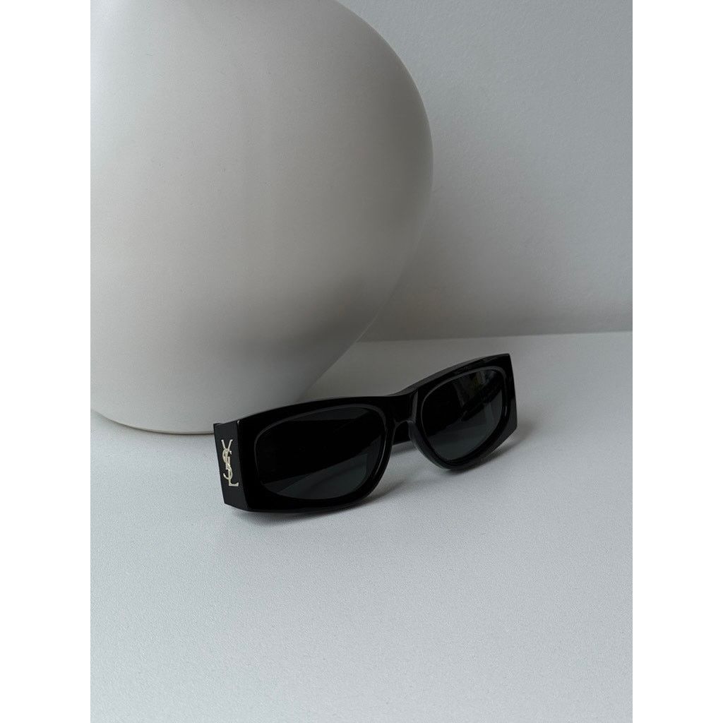Saint Laurent Paris NEW Saint Laurent SLM140/F Black Gold Sunglasses Size ONE SIZE - 7 Thumbnail
