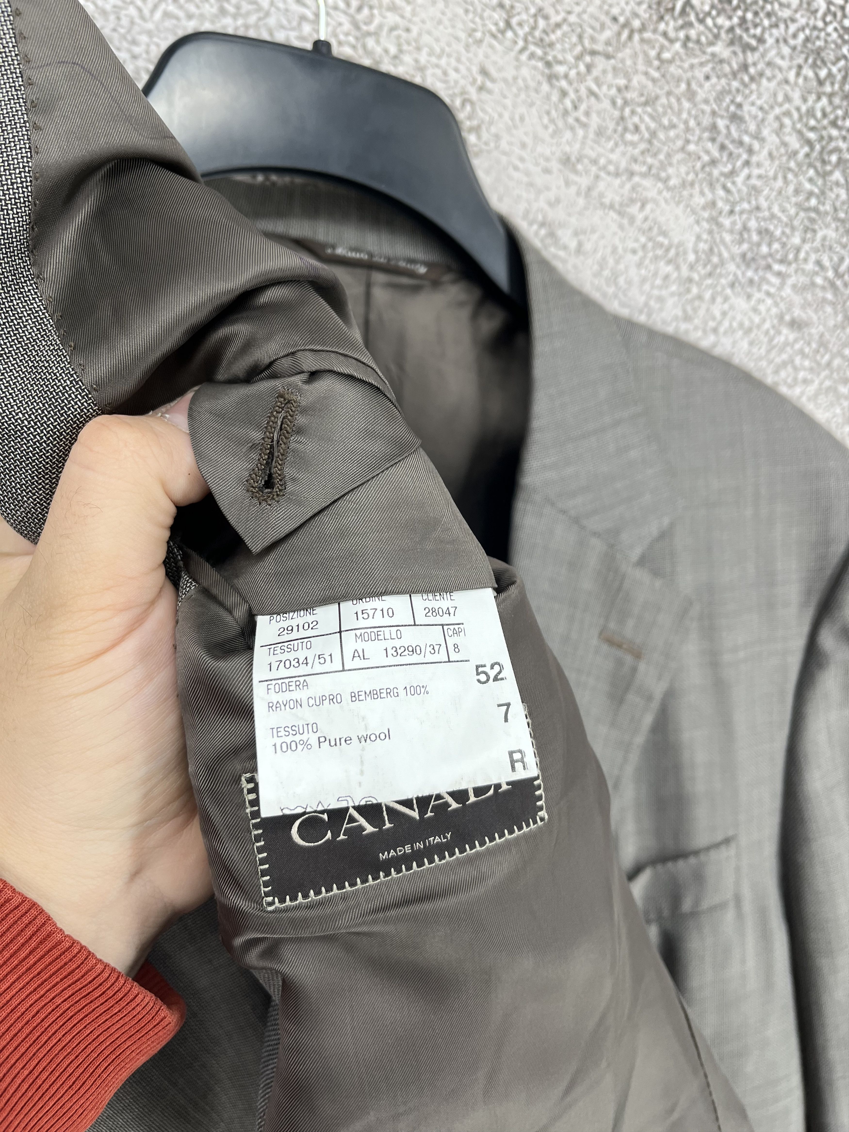 Canali Vintage Luxury Canali Pure Wool Blazer Sport Coat Men Size 50R - 10 Thumbnail