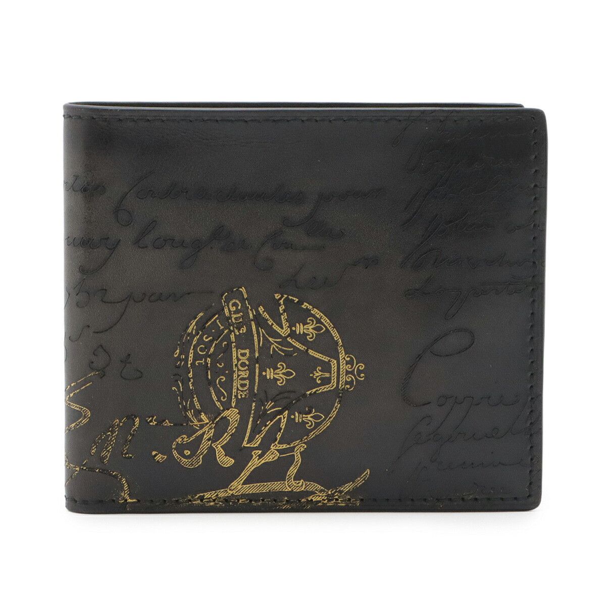Berluti Berluti Berluti Scritto Leather Bifold Wallet Leather Short Wallet DUTY FREE for USA Size ONE SIZE - 1 Thumbnail