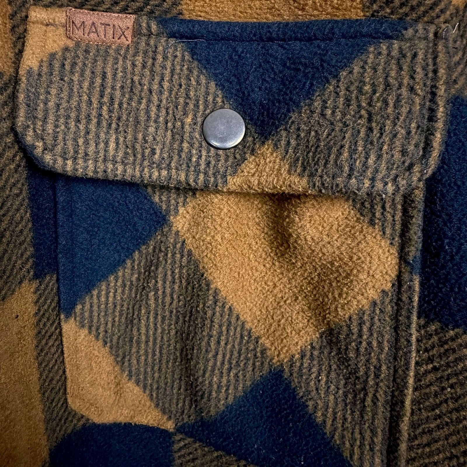 Matix Matix Jacket Men’s Large Plaid Sherpa Lined Snap Flannel Size US L / EU 52-54 / 3 - 8 Thumbnail