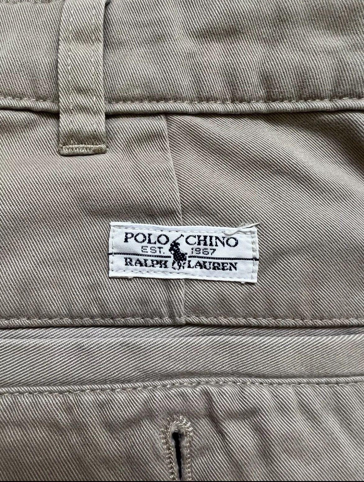 Polo Ralph Lauren × Vintage VTG Men's Polo Ralph Lauren Chino Pants Beige Straight Size US 34 / EU 50 - 9 Thumbnail