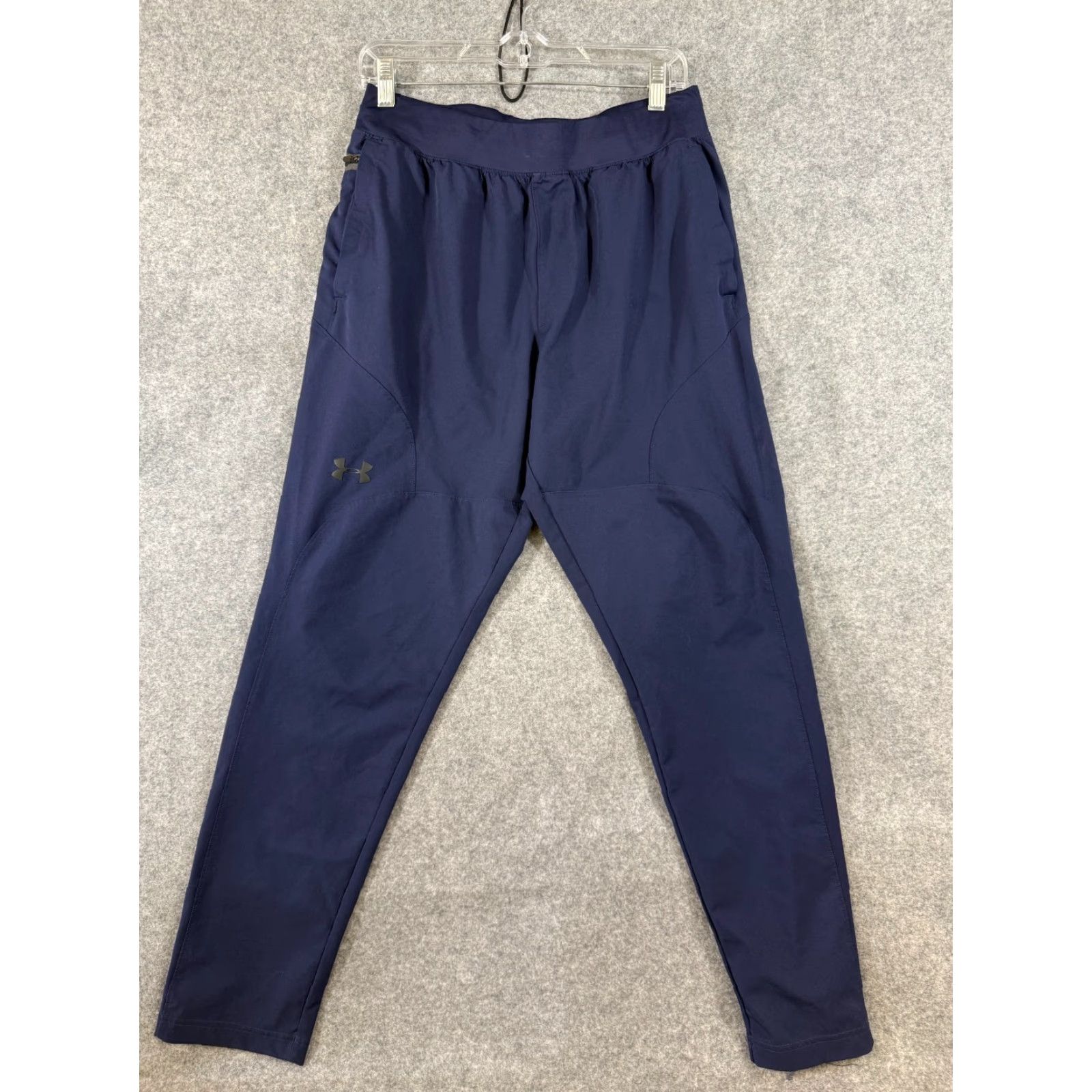 Under Armour Under Armour Activewear Track Pants Womens L Blue Tapered Leg Pull On Pockets Stretch Breathable Size 36" / US 14 / IT 50 - 3 Thumbnail