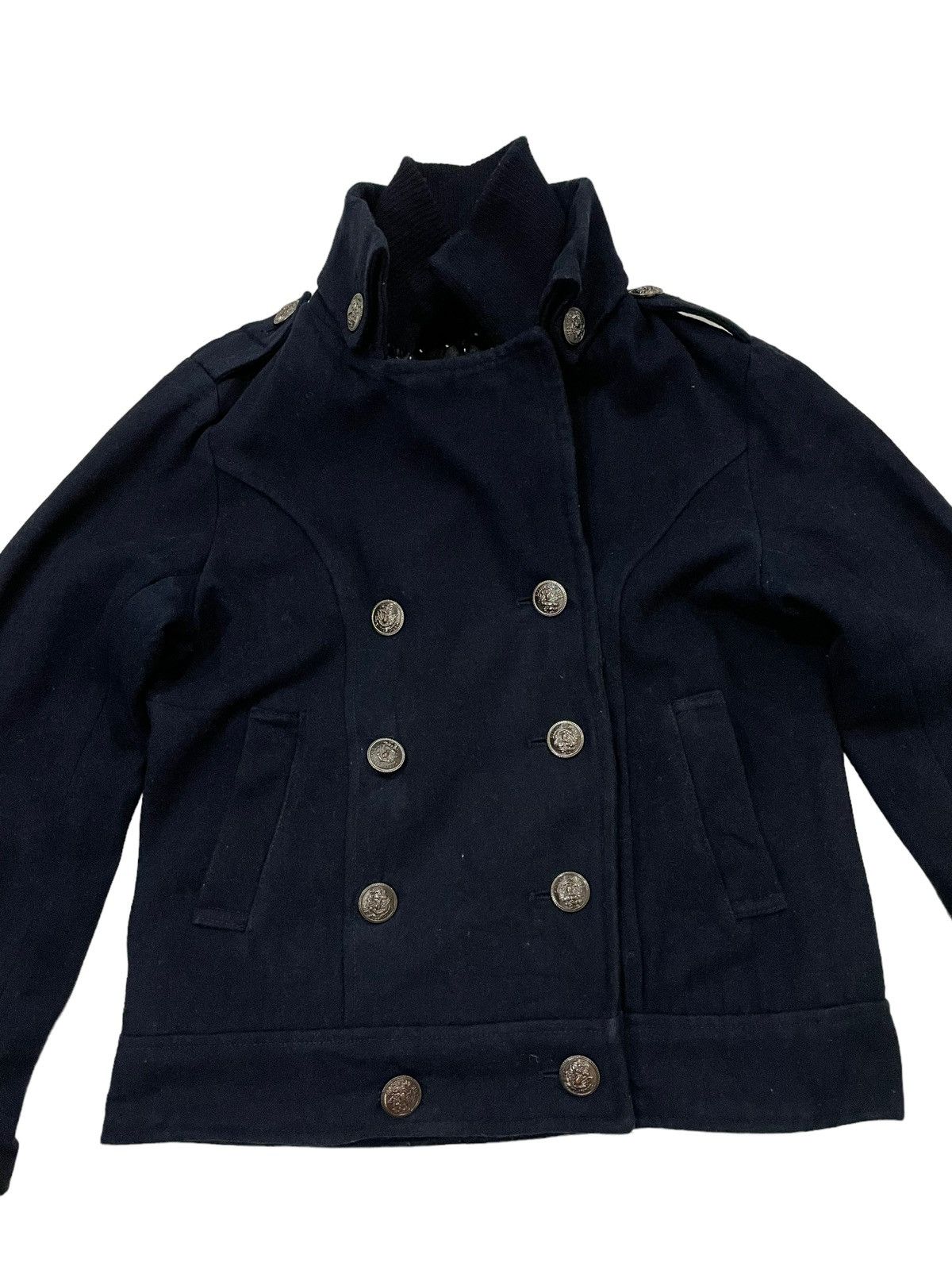 If Six Was Nine × Japanese Brand Japanese Faux Suede Wool Double Breasted Jacket Size US L / EU 52-54 / 3 - 4 Thumbnail
