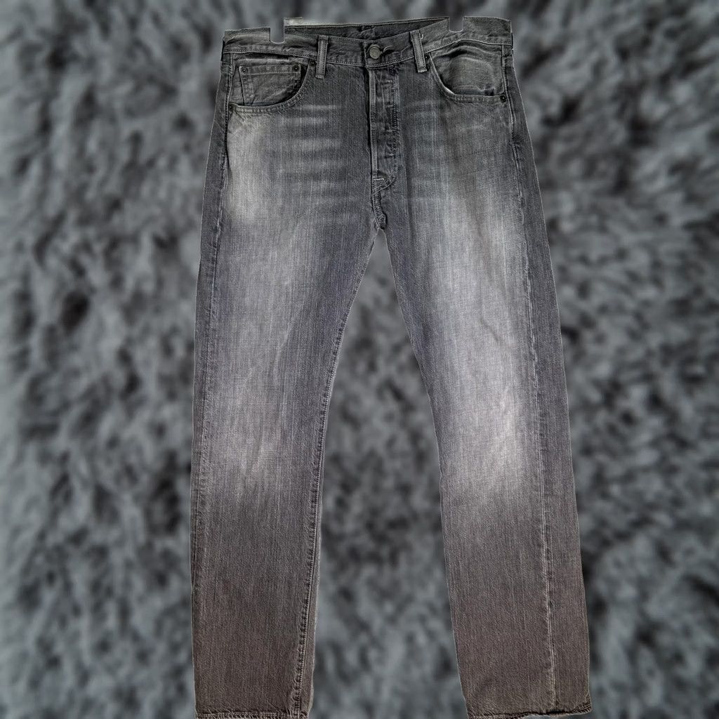 Levi's VINTAGE Levis 501 Jeans Mens 33x32 Gray Button Fly Original Fit Straight Leg Button Fly Size US 33 - 1 Thumbnail