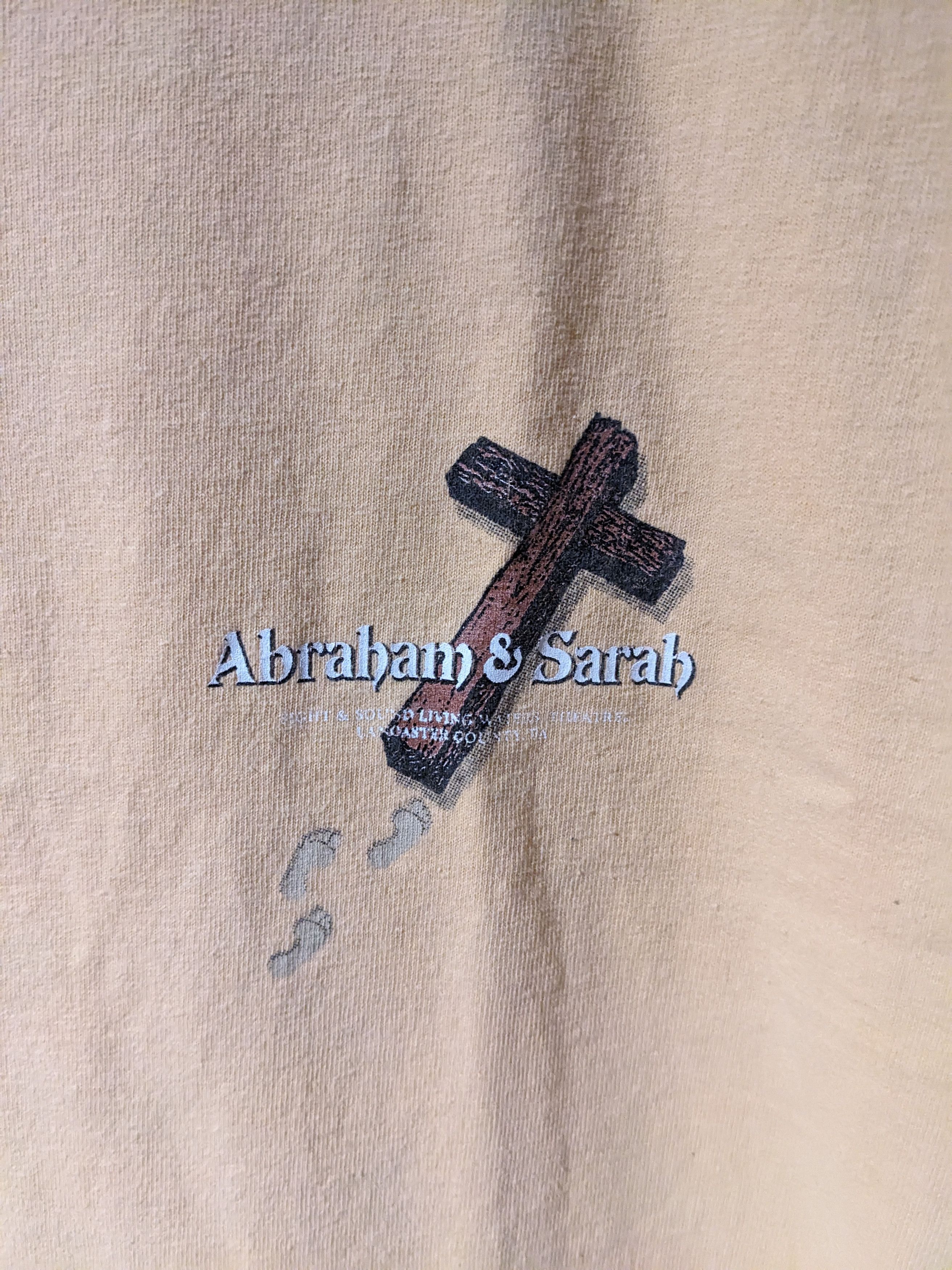 Vintage Vintage 90s Walk the Walk of Faith Jesus Religion T-Shirt Size US L / EU 52-54 / 3 - 4 Thumbnail