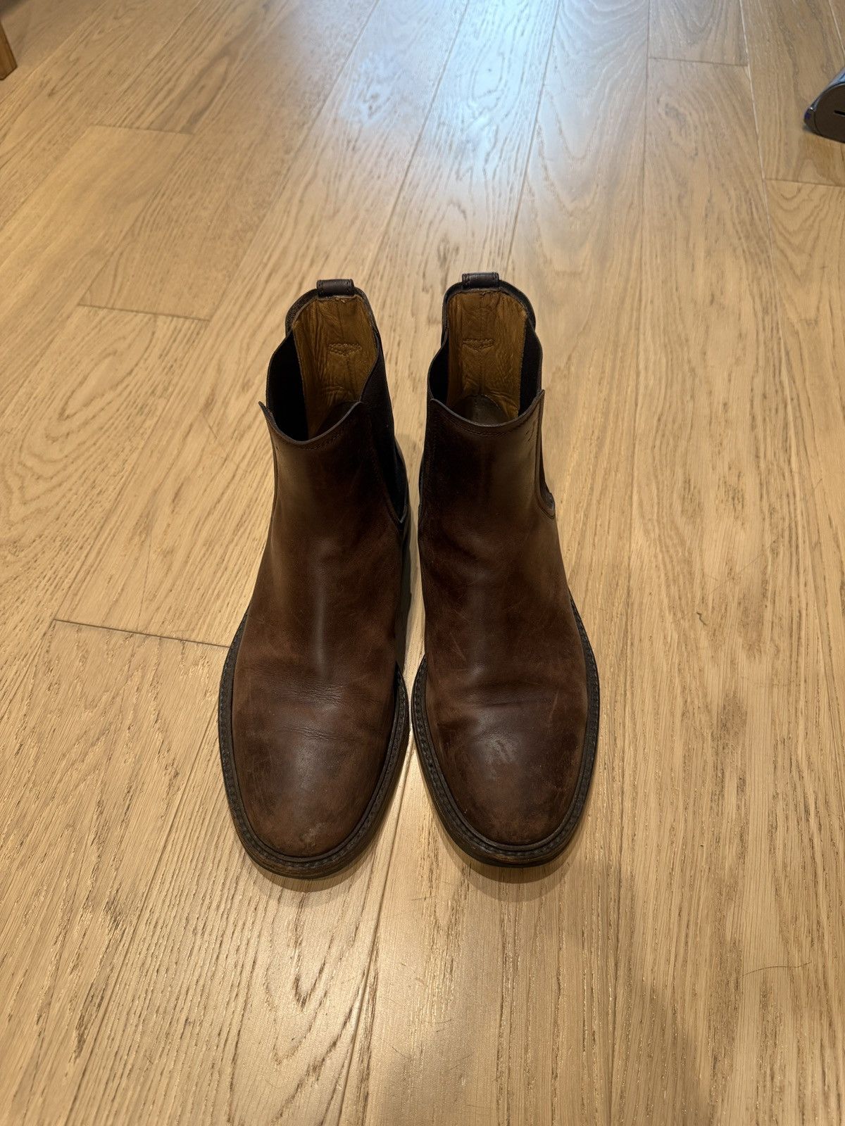 Tod's Tods Brown Calfskin Leather Chelsea Boot Size US 9.5 / EU 42-43 - 2 Thumbnail