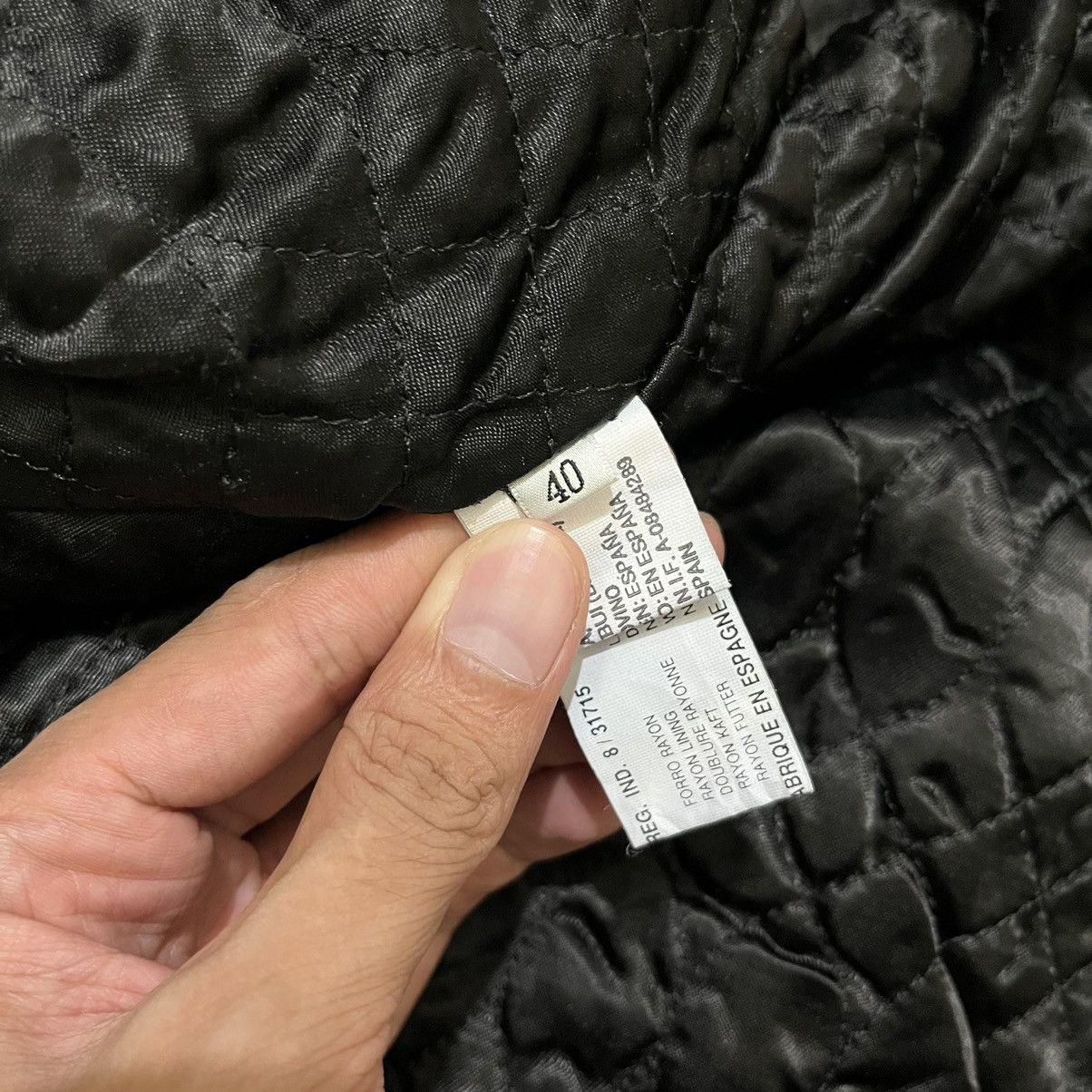 Torras 1990's Torras Spain Art Design Leather Wool Coat Jacket Size US L / EU 52-54 / 3 - 18 Thumbnail