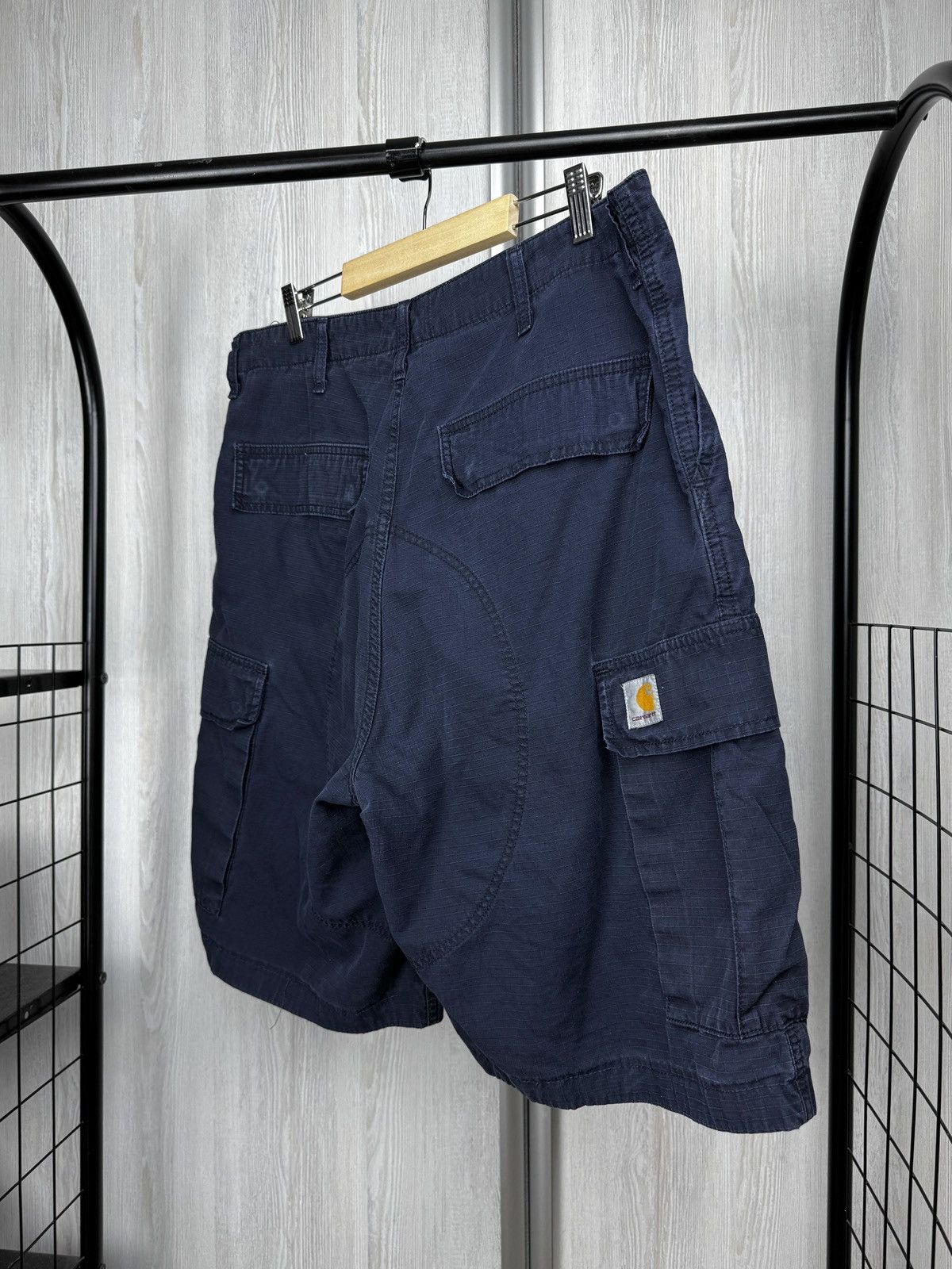Carhartt Wip Carhartt WIP Dark Blue Cargo shorts Size US 34 / EU 50 - 7 Thumbnail