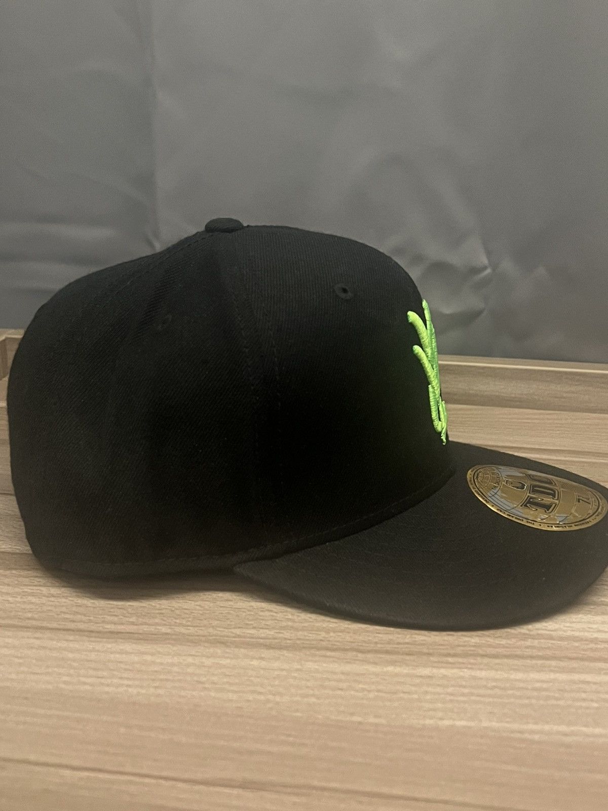 Playboi Carti Yvl fitted hat size 7 3/4 black and green Size ONE SIZE - 3 Thumbnail