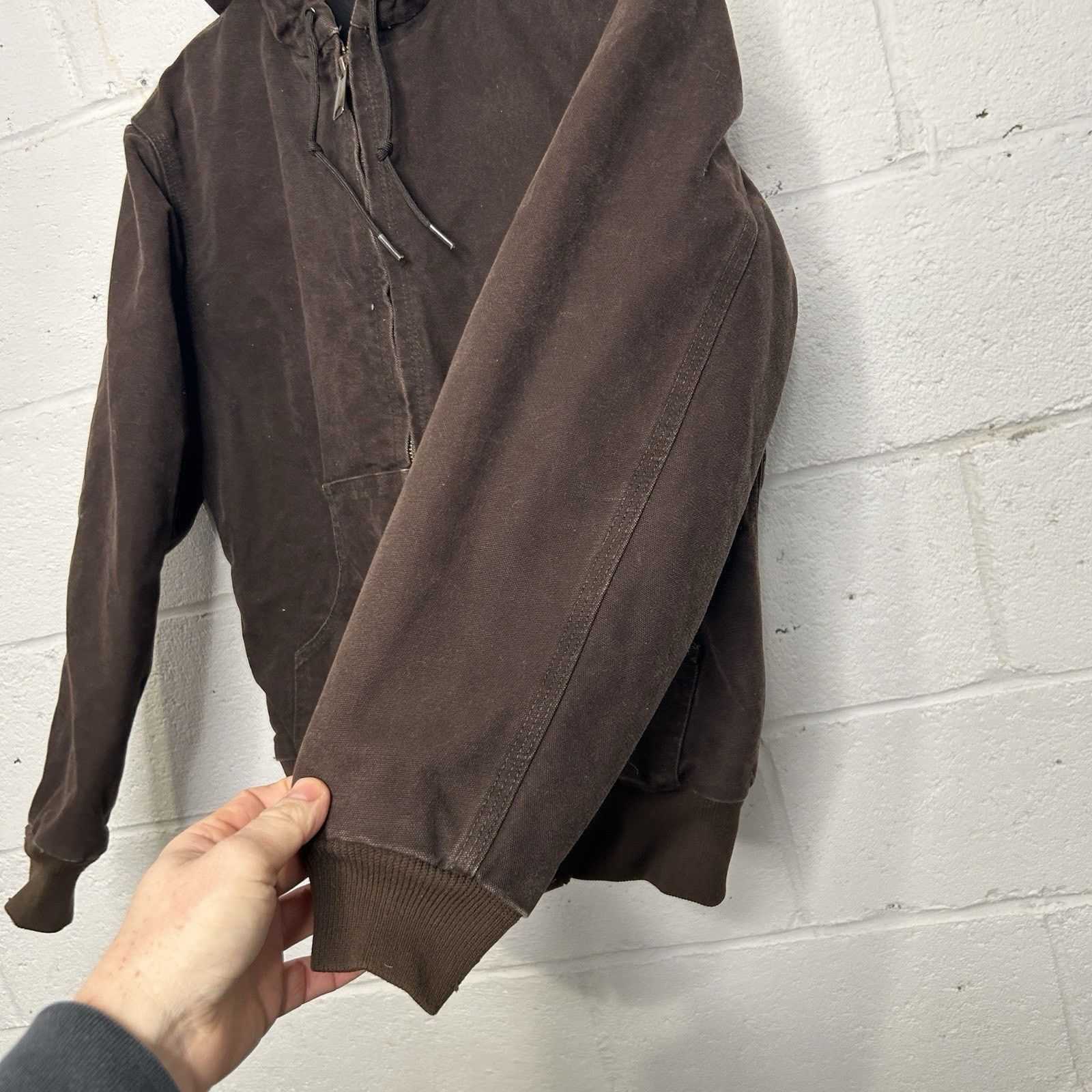 Carhartt Y2K Carhartt Quilted Hooded Active Jacket “Dark Brown” WJ130 Size XS / US 0-2 / IT 36-38 - 8 Thumbnail