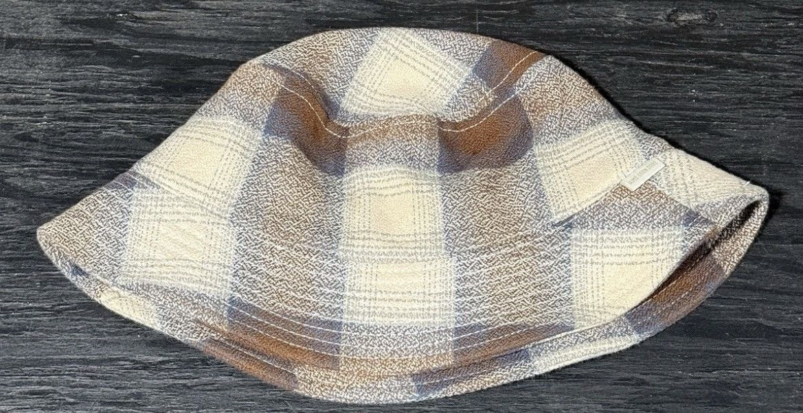 Aime Leon Dore Aime Leon Dore Bucket Hat Plaid Brown Blue Unisex One Size Size ONE SIZE - 1 Thumbnail