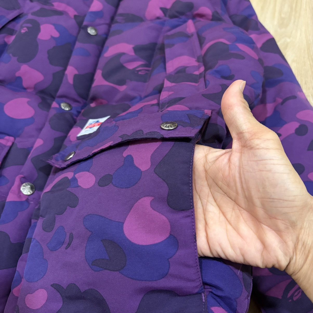 Bape Bape 1st.camo Jacket down puffer"mountain sports" Size US L / EU 52-54 / 3 - 4 Thumbnail