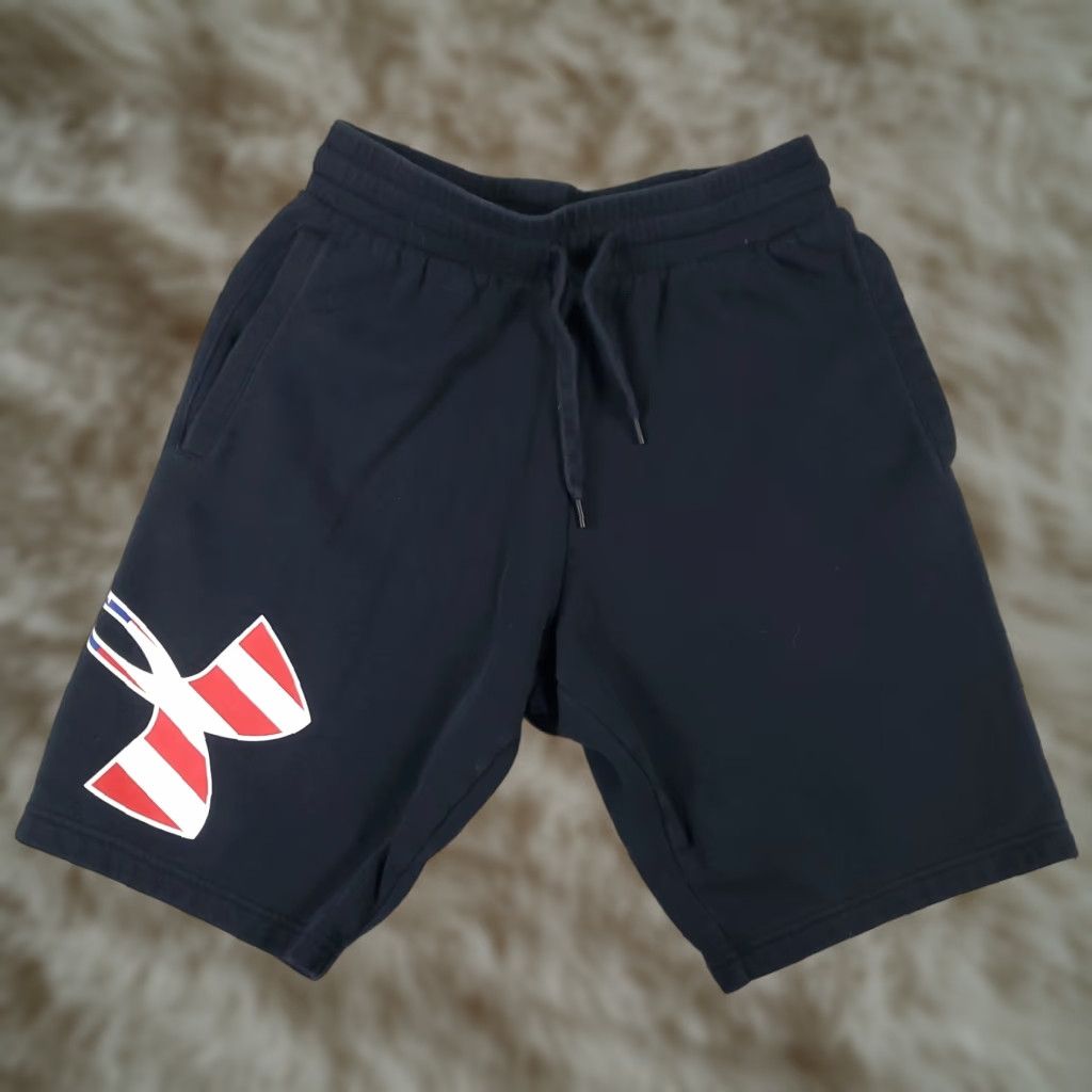 Under Armour Under Armour Shorts Mens Medium Black Sports Running Jogging Sweat Size US 31 - 1 Thumbnail
