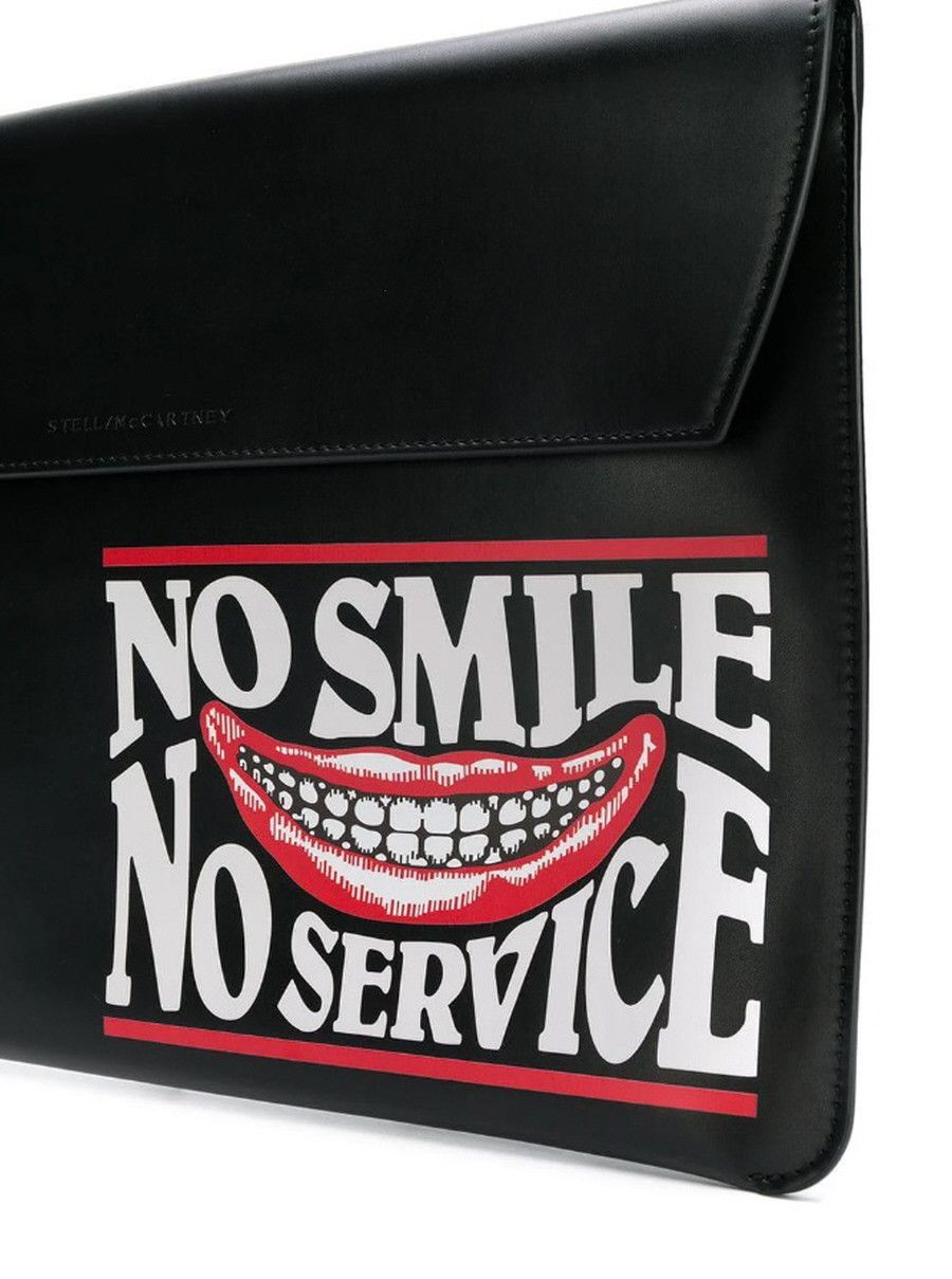 Stella McCartney Stella McCartney No Smile No Service Envelope Clutch Size ONE SIZE - 2 Thumbnail