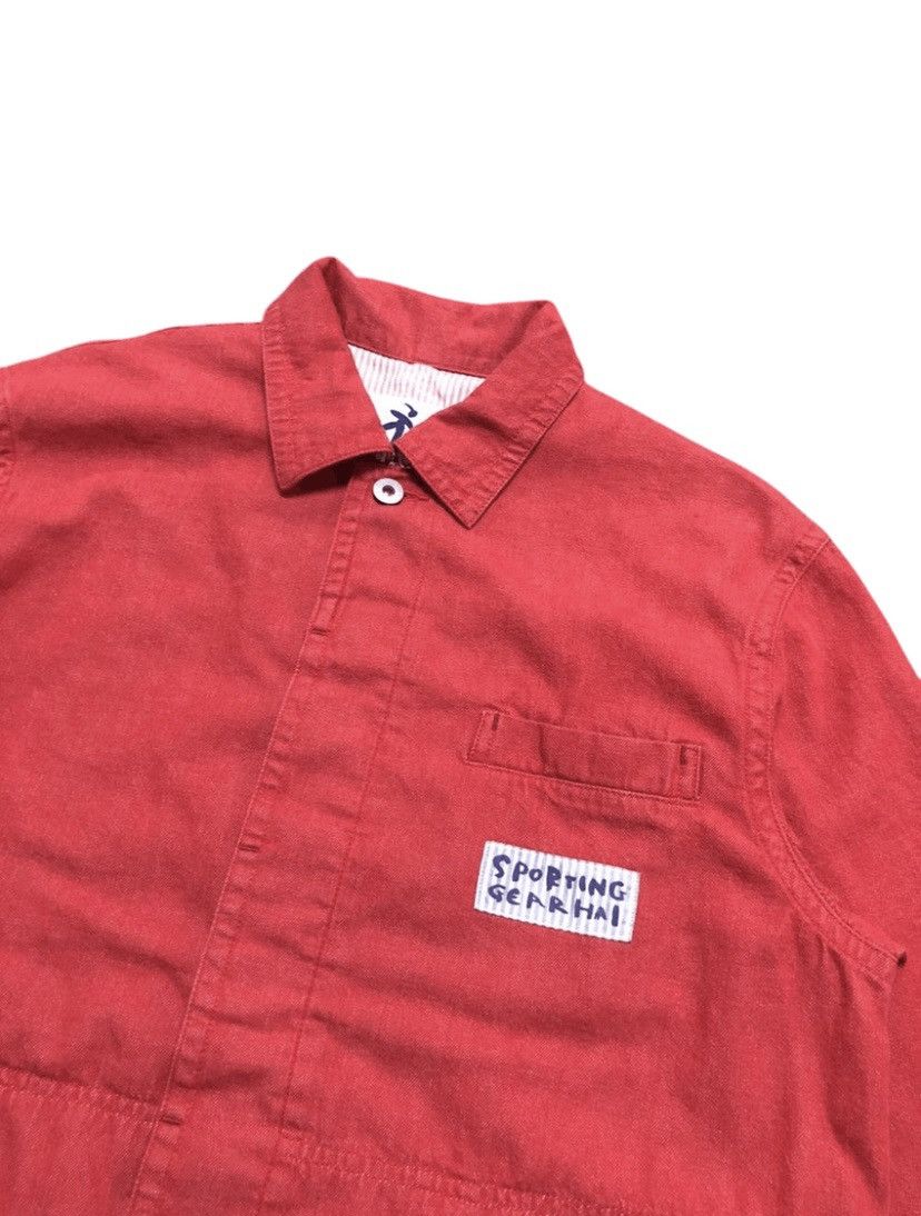 Hai Sporting Gear ‼️LAST DROP‼️HAI Sporting Gear Issey Miyake Red Chore Jacket Size US M / EU 48-50 / 2 - 8 Thumbnail