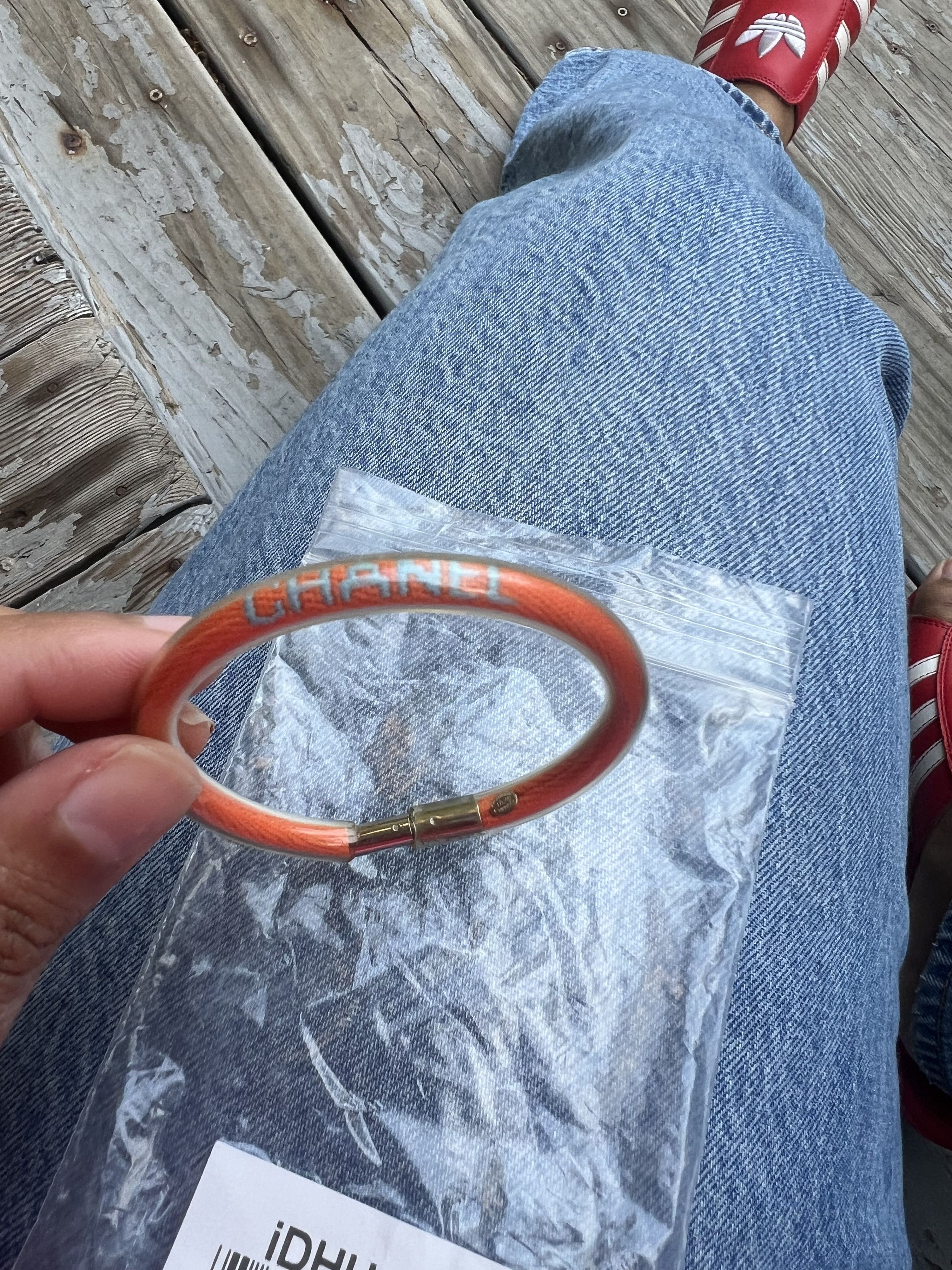 Chanel Chanel Bracelet Bangle Vinyl Size ONE SIZE - 3 Thumbnail