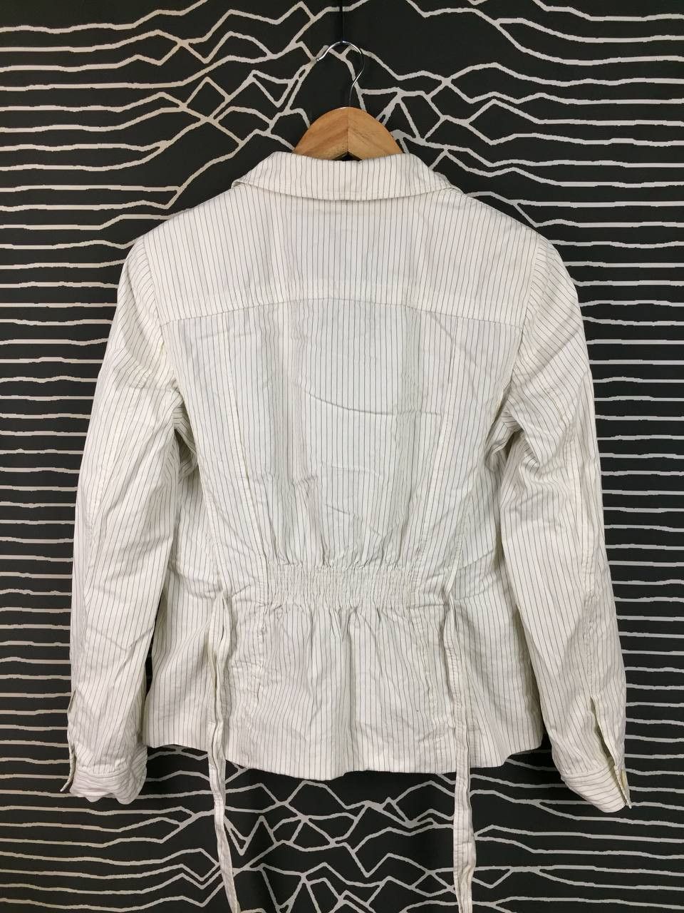 Hugo Boss Hugo Boss Women's Pinstripe Utility Blazer Summer Jacket Size S / US 4 / IT 40 - 7 Thumbnail