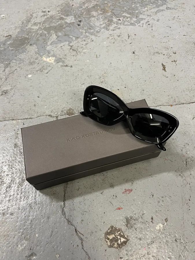 Kiko Kostadinov × Vintage Kiko Kostadinov Black Sunglasses Size ONE SIZE - 3 Thumbnail