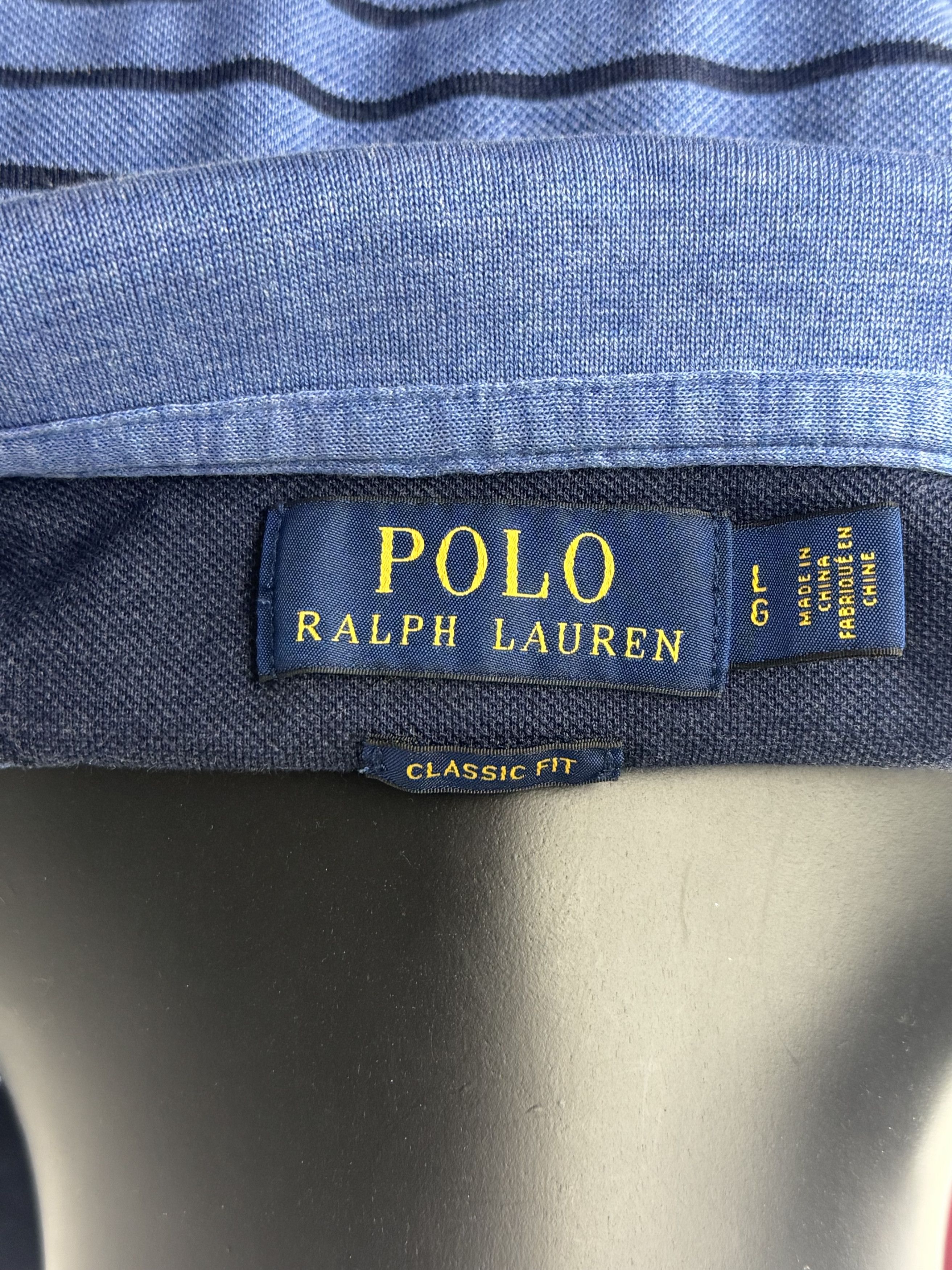 Polo Ralph Lauren VTG Polo Ralph Lauren Classic Fit Striped Mesh Polo Shirt Size US L / EU 52-54 / 3 - 6 Thumbnail