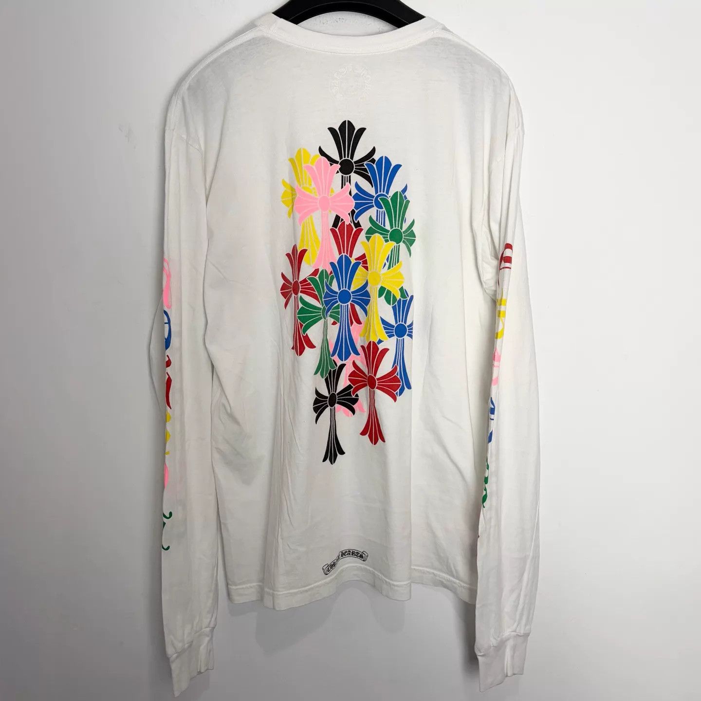 Chrome Hearts Chrome Hearts White Color Sanskrit Back Phantom Cross LS XL Size US XL / EU 56 / 4 - 2 Thumbnail