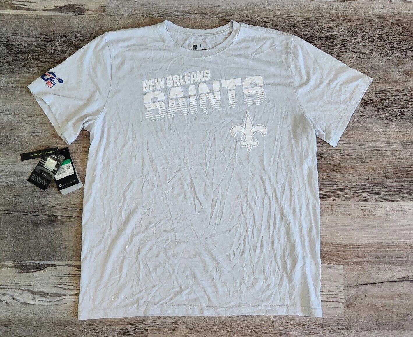 Nike The Nike Tee New Orleans Saints Extra Large Blue NWT On Size ONE SIZE - 1 Thumbnail