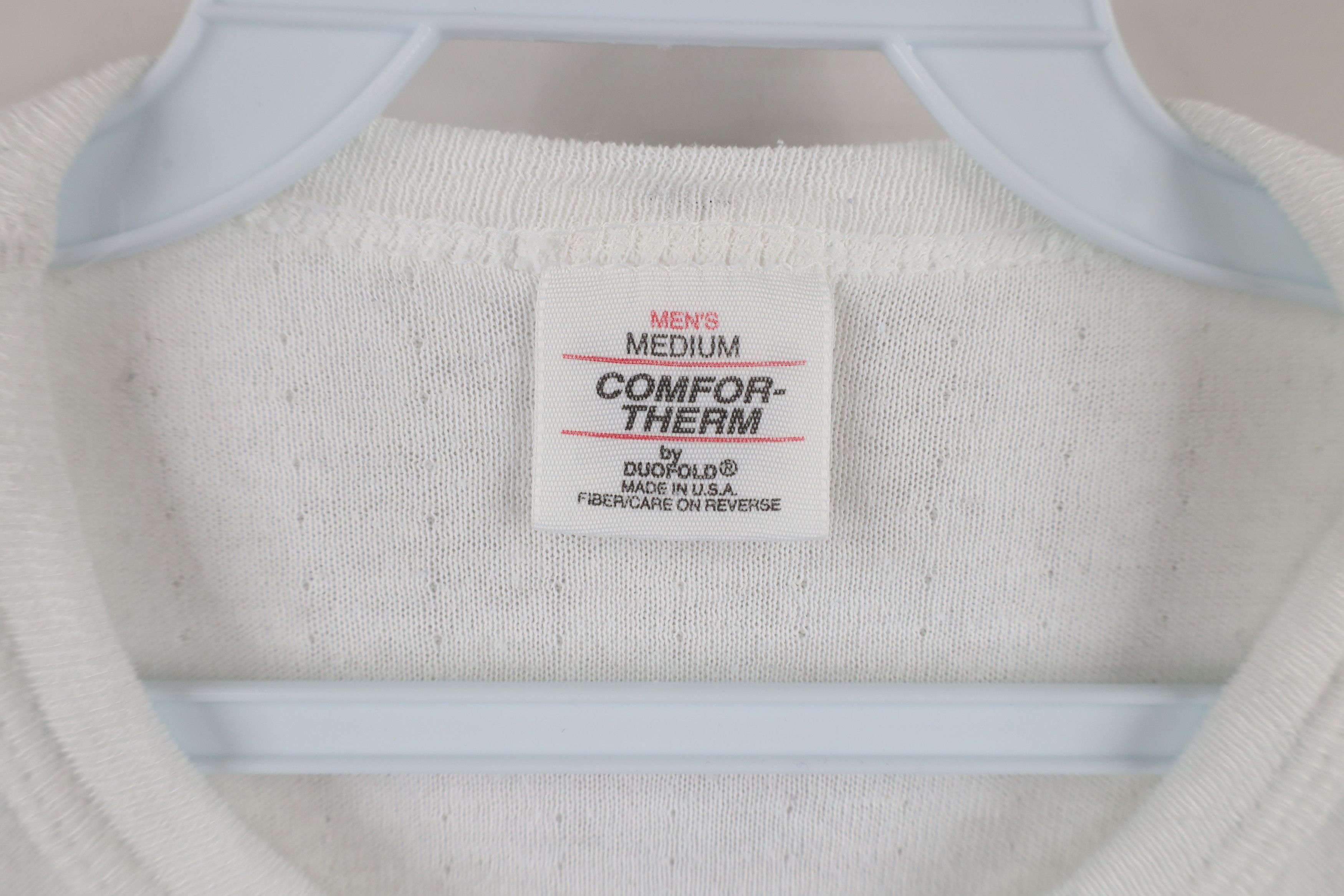 Vintage Vintage 90s Streetwear Knit Long Sleeve T-Shirt White USA Size US M / EU 48-50 / 2 - 4 Thumbnail