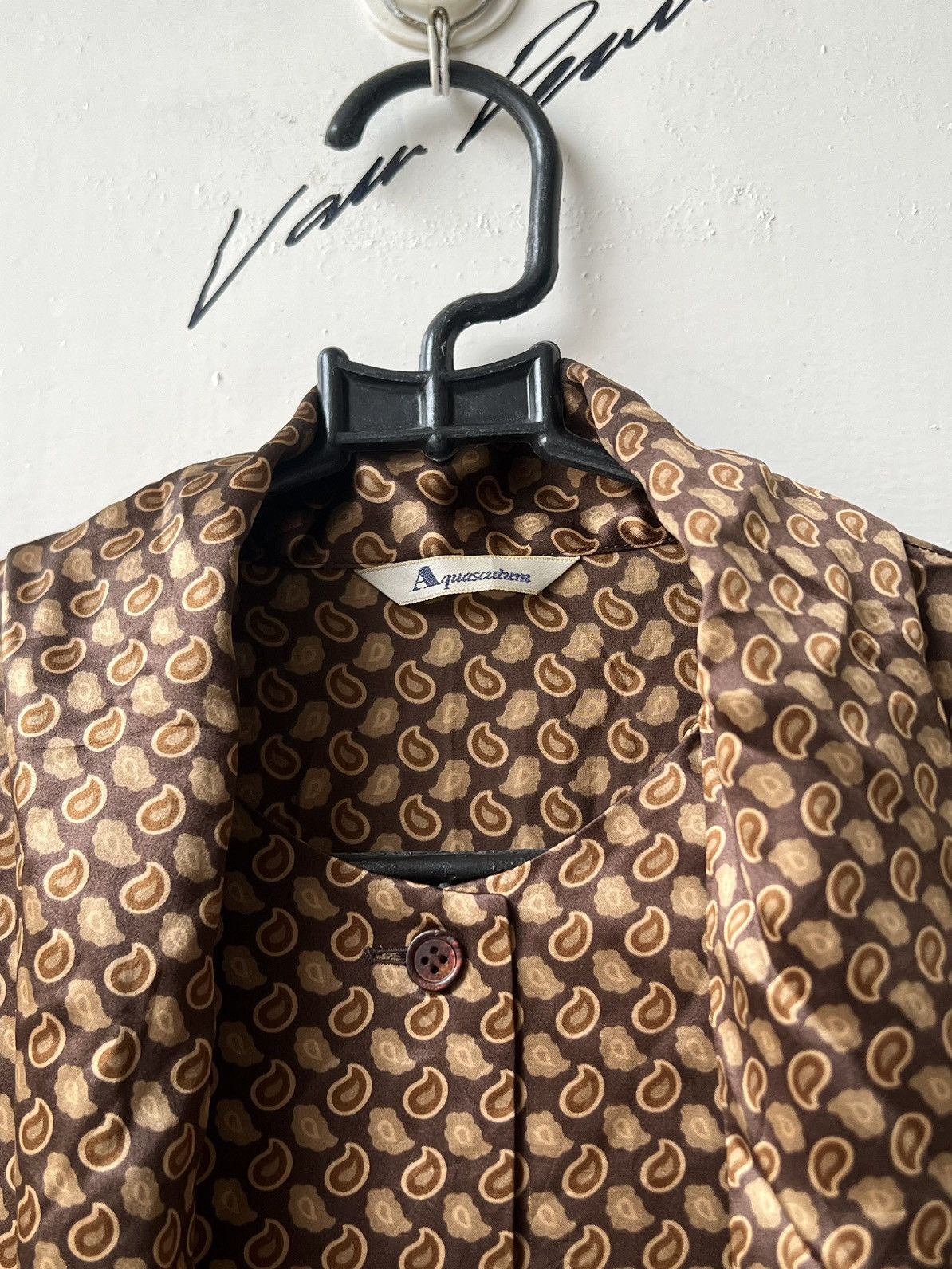 Aquascutum AQUASCUTUM Brown Motive Blouse Size US S / EU 44-46 / 1 - 5 Thumbnail