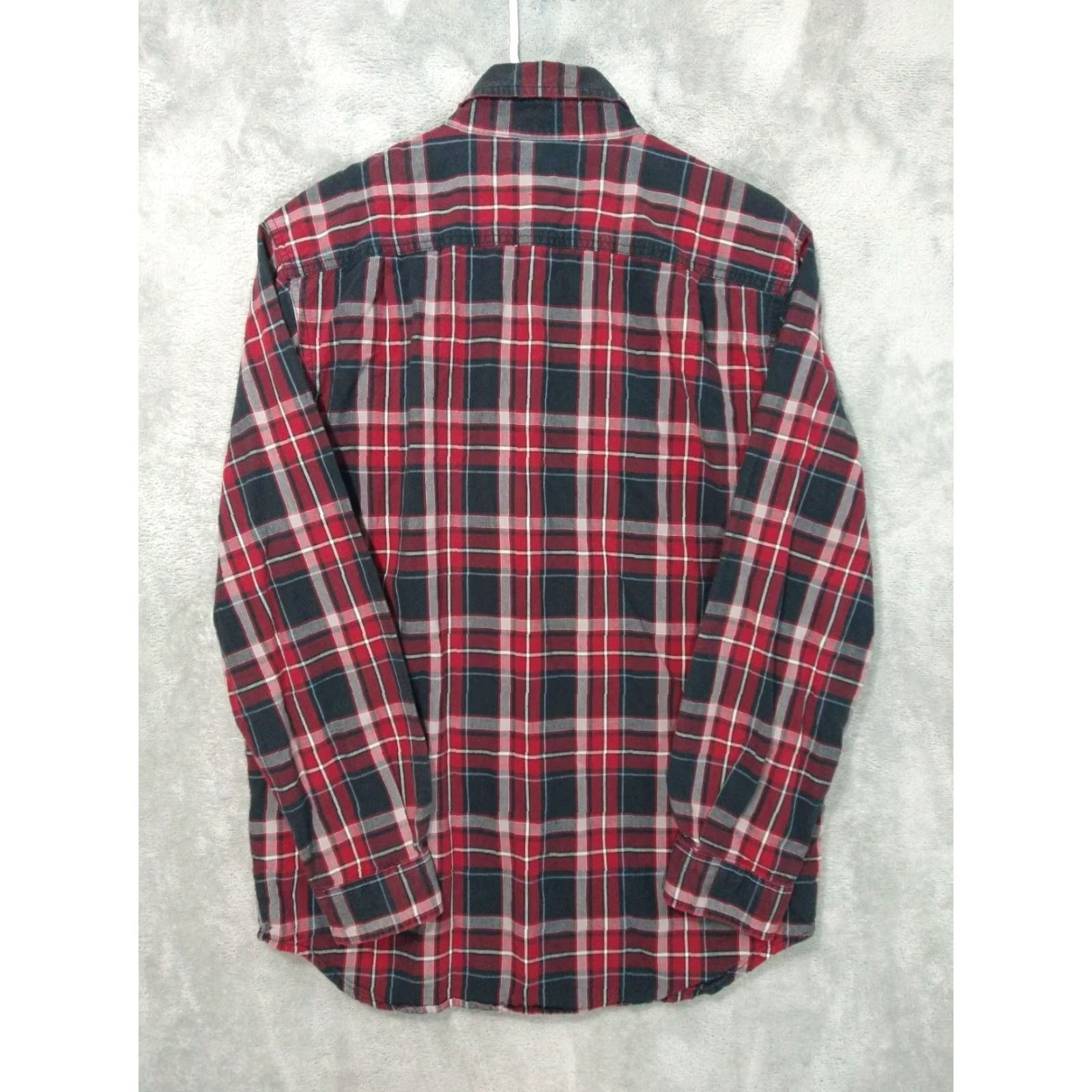Carhartt Carhartt Shirt Mens Medium Black Red Plaid Relaxed Fit Long Sleeve Button Down Shirt - Carhartt Button-Up Casual Workwear Mens Size US M / EU 48-50 / 2 - 2 Thumbnail