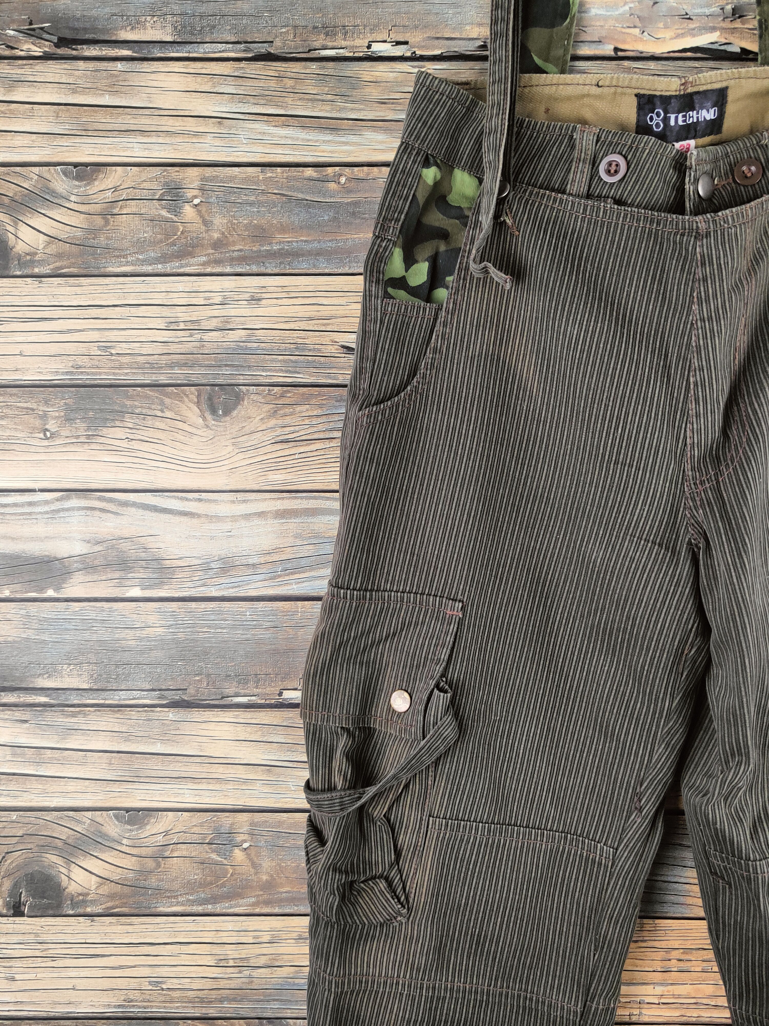 Japanese Brand D Techno Brown Sleeveless Jumpsuit Adjustable Straps #S2938 Size US 29 - 7 Thumbnail