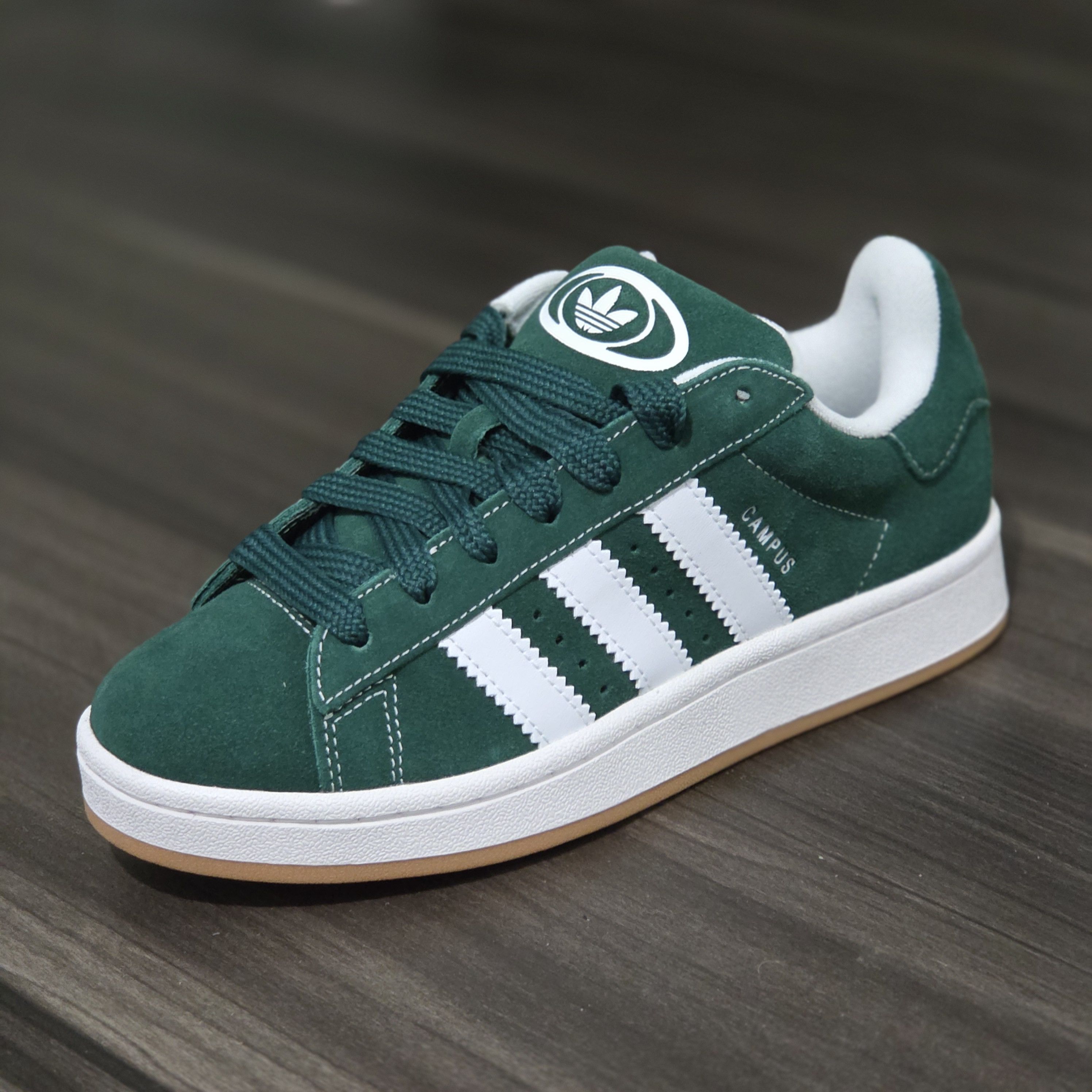 Adidas Adidas Campus 00s J IH7492 Dark Green White ,5.5 men 6.5 wmn Size US 5.5 / EU 38 - 4 Thumbnail