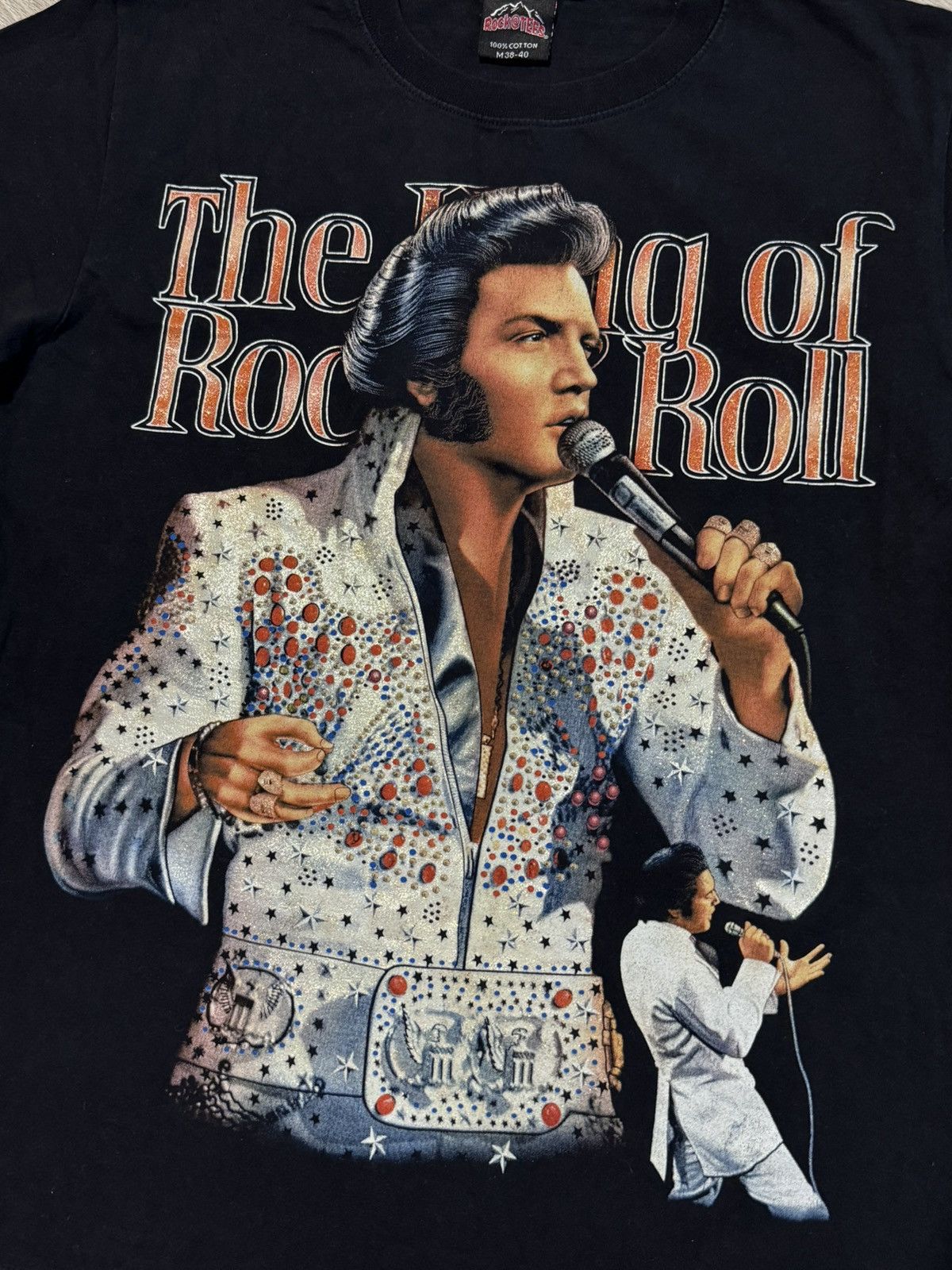 Band Tees Vintage Elvis Presley “The King of Rock n Roll” T-shirt 90s Size US M / EU 48-50 / 2 - 2 Thumbnail