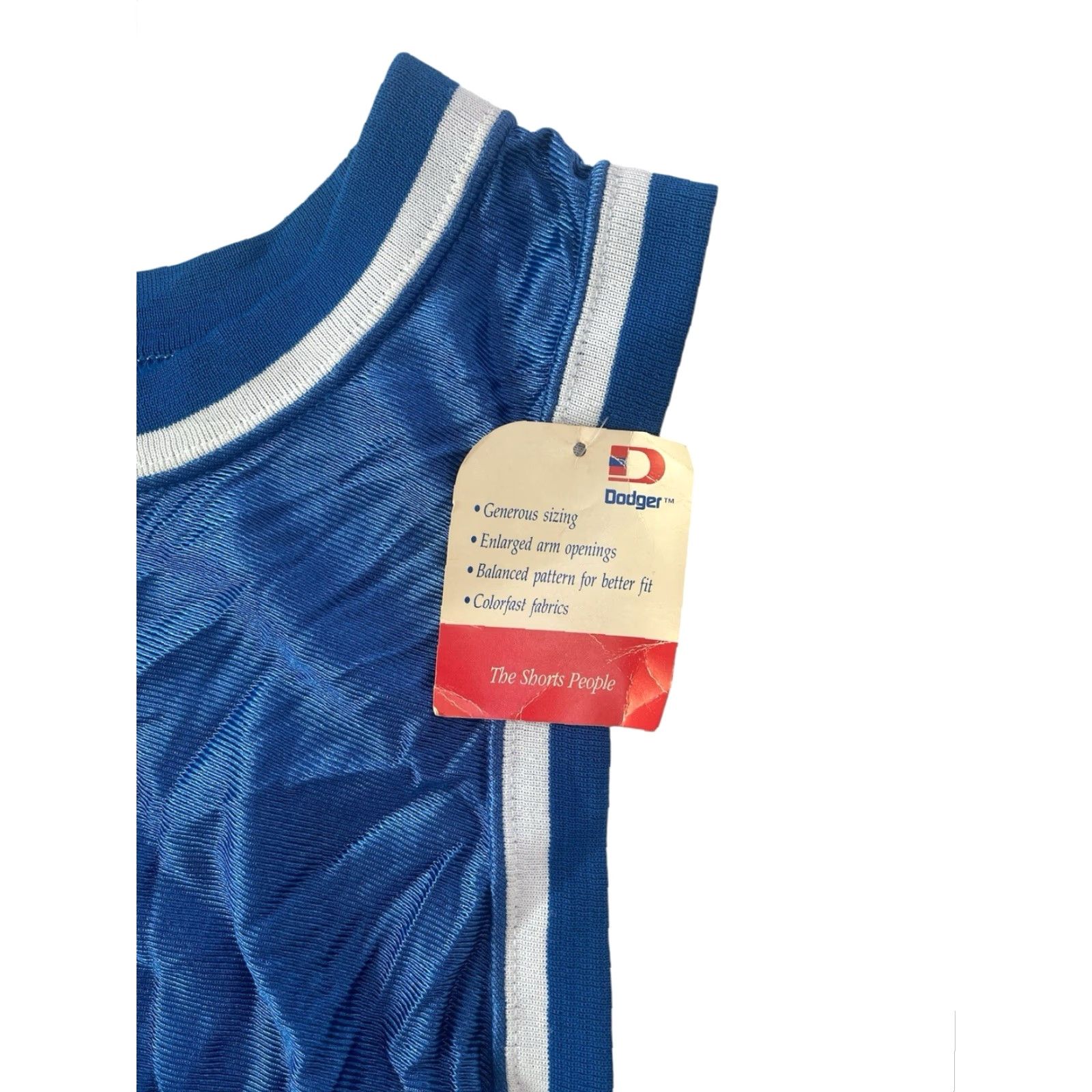 Vintage VINTAGE Dodger Tank Jersey Mens L 90s Blue Nylon Athletic Basketball NOS NWT USA made Size US L / EU 52-54 / 3 - 3 Thumbnail