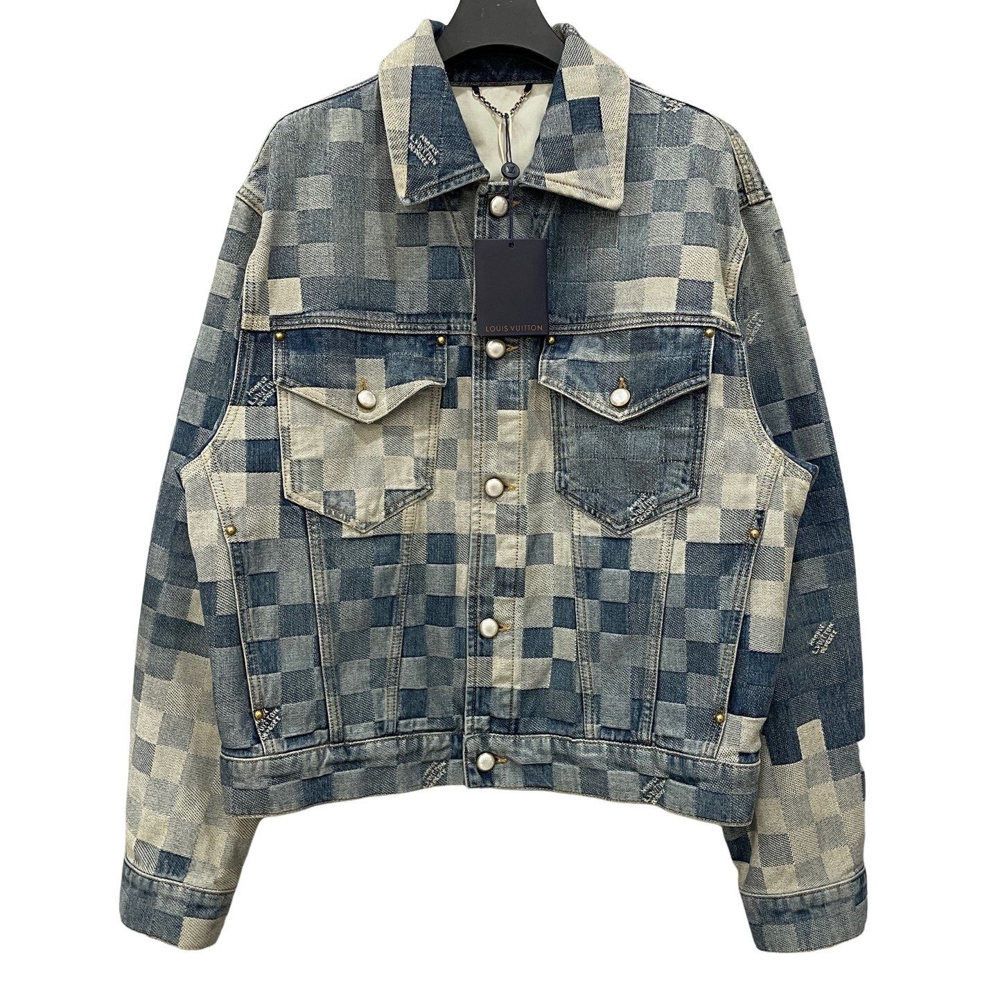 Louis Vuitton Louis Vuitton Pharrell Damier Denim Jacket 50 Size US M / EU 48-50 / 2 - 1 Thumbnail