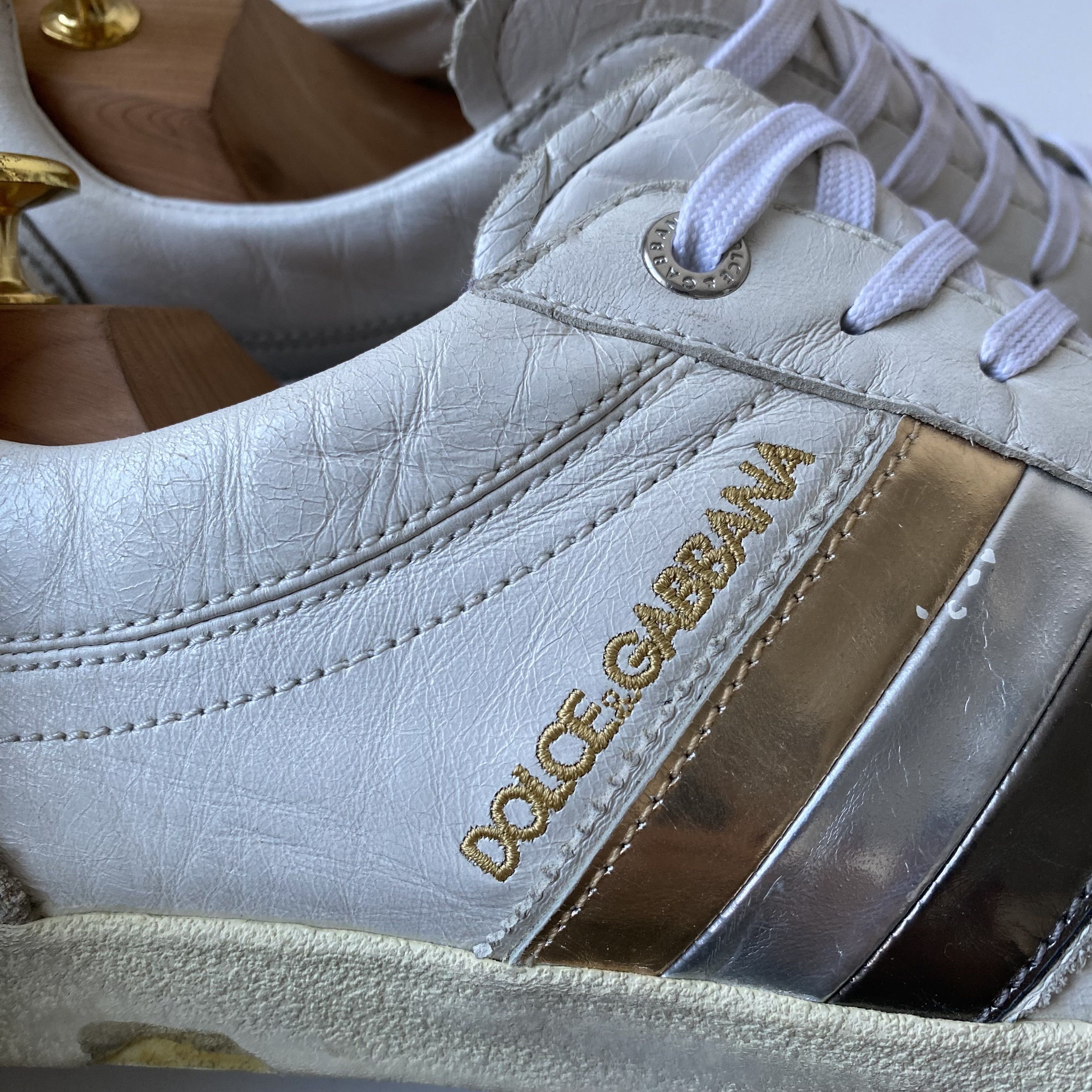 Dolce & Gabbana Dolce Gabbana portofino casual leather sneakers shoes Size US 11 / EU 44 - 7 Thumbnail