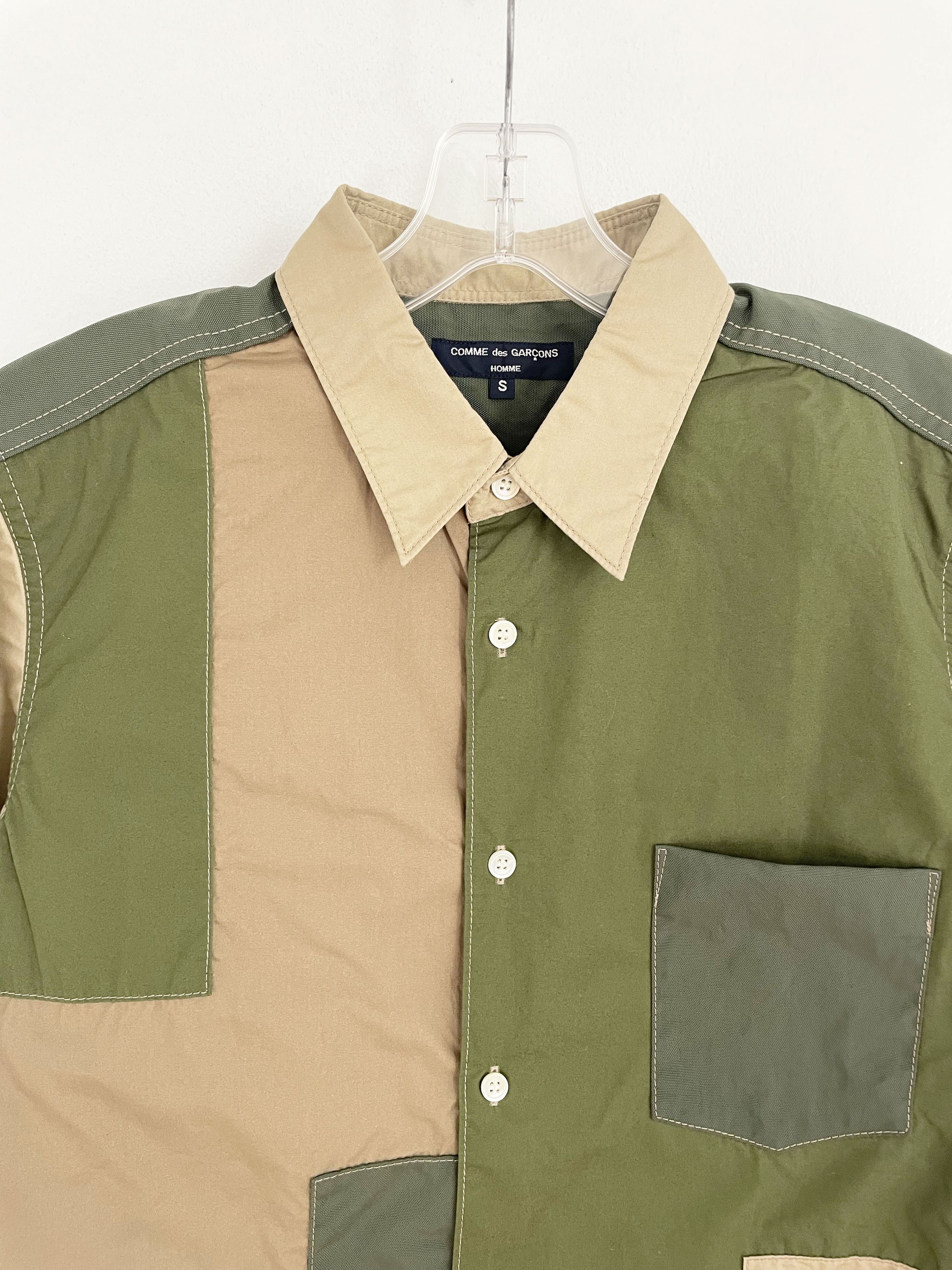 Comme des Garcons Homme 2009 Patchwork Shirt Size US M / EU 48-50 / 2 - 4 Thumbnail