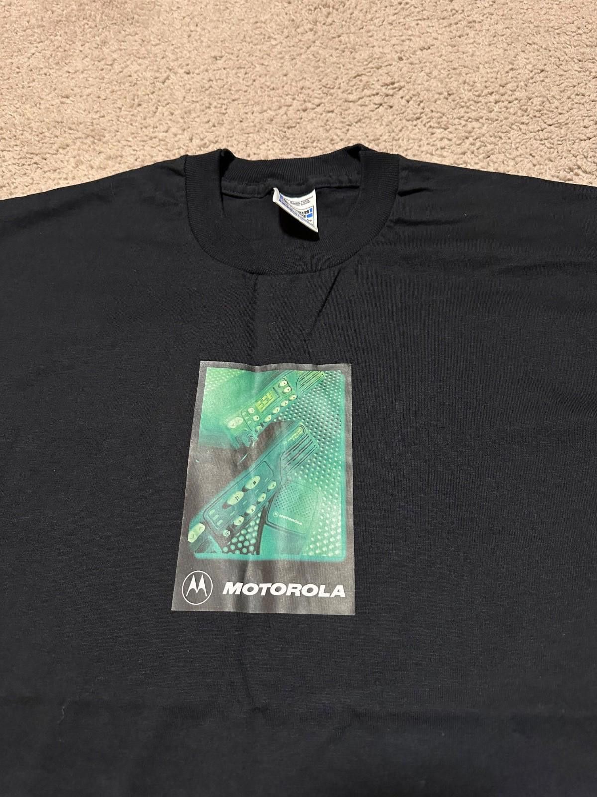 Fruit Of The Loom Vintage Motorola T-Shirt Sz XL Size US XL / EU 56 / 4 - 4 Thumbnail