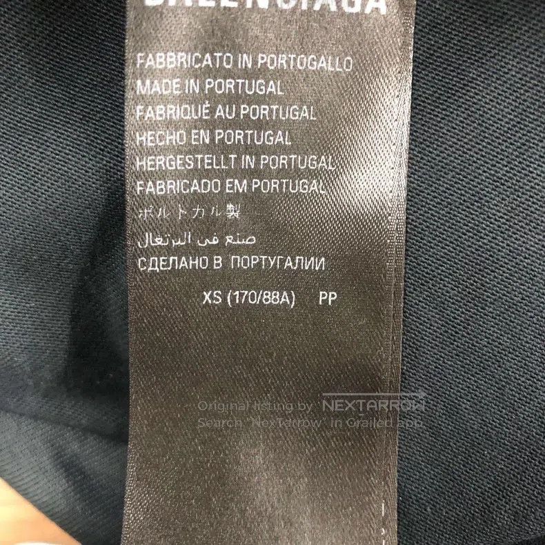 Balenciaga Balenciaga Cotton T-Shirt, XS, Black Size US XS / EU 42 / 0 - 5 Thumbnail
