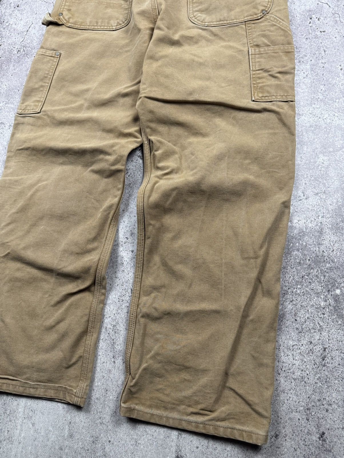 Carhartt 🟤Crazy Baggy Vintage Carhartt Double knee pants WorkWear🟤 Size US 36 / EU 52 - 3 Thumbnail