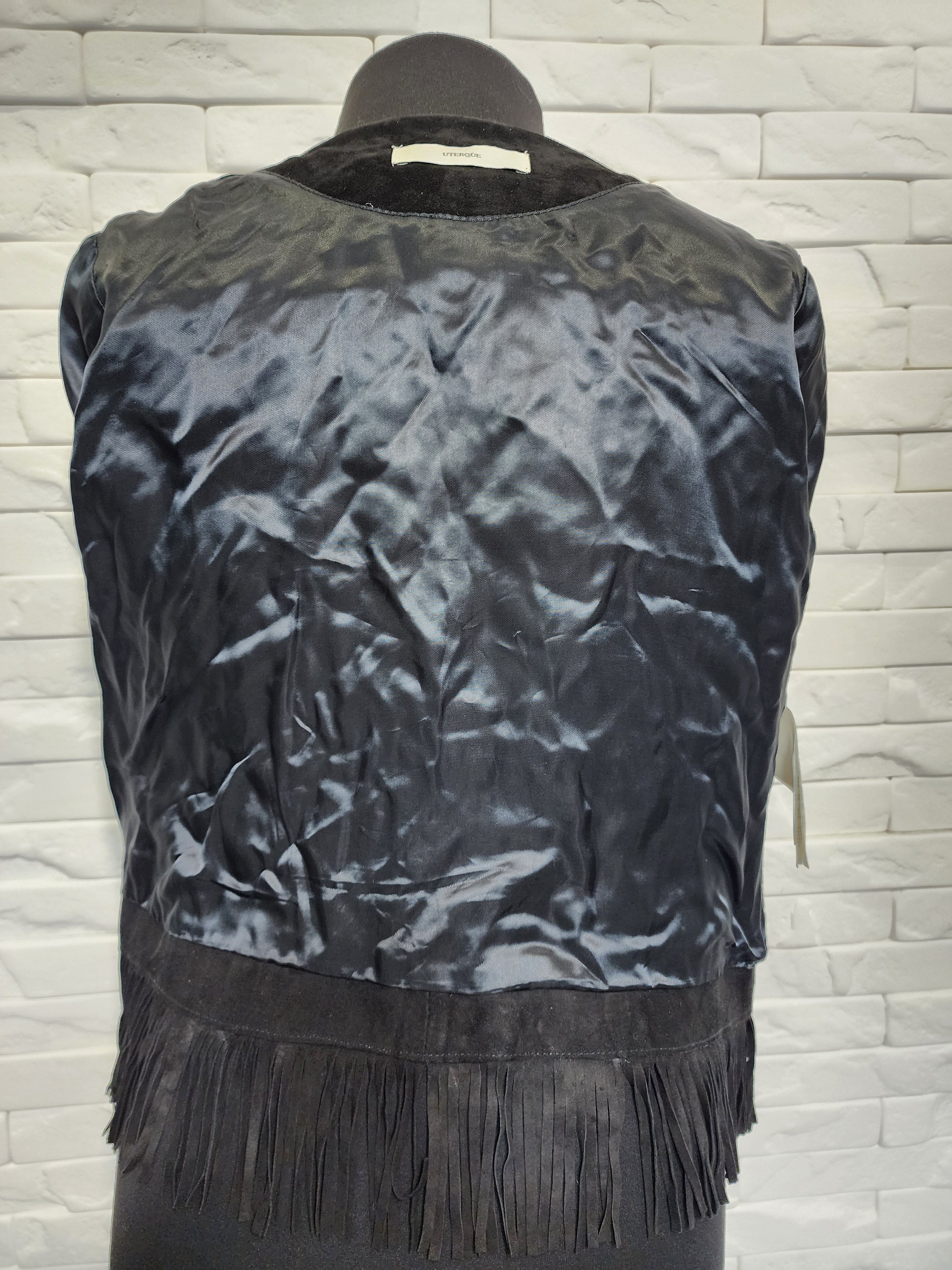 Genuine Leather Black Suede Leather Jacket: Women's Style Size M / US 6-8 / IT 42-44 - 6 Thumbnail