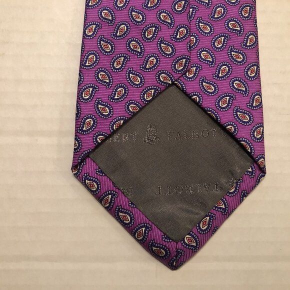 Robert Talbott Robert talbott men's new purple silk tie 3 1/2" X 57 1/2" Size ONE SIZE - 5 Thumbnail